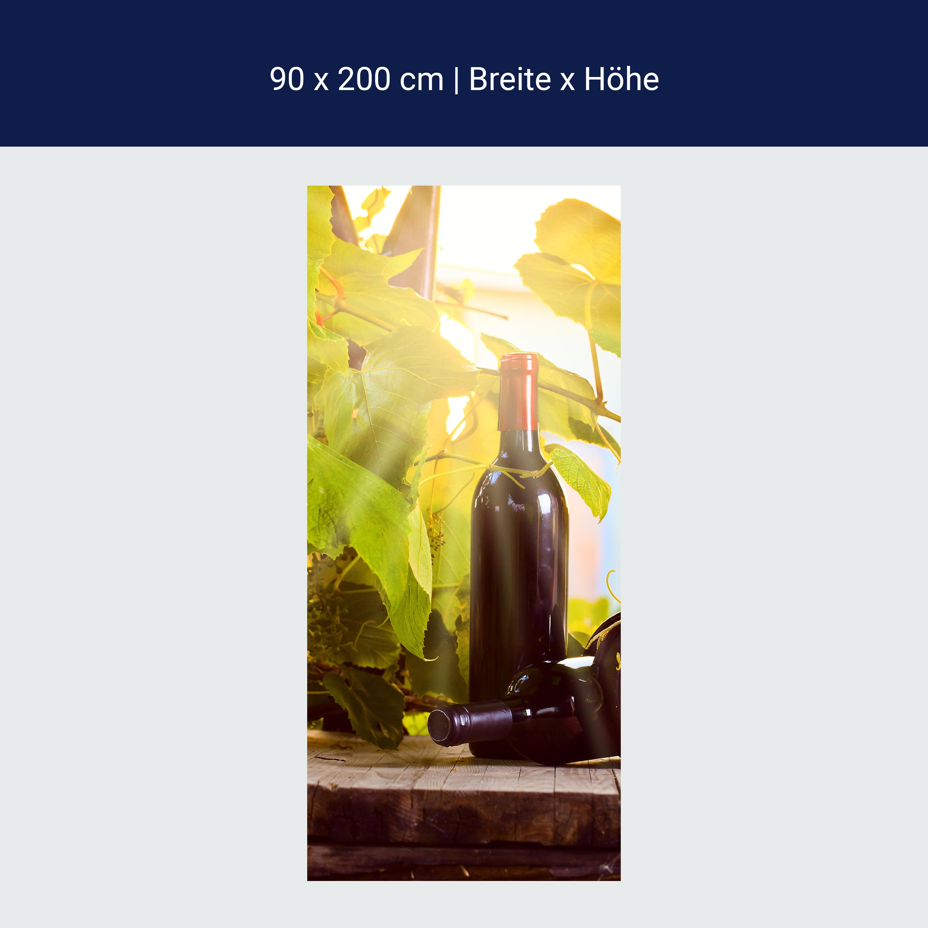 Türtapete Weinberg und Wein M0833 Türtapete Weinberg und Wein M0833