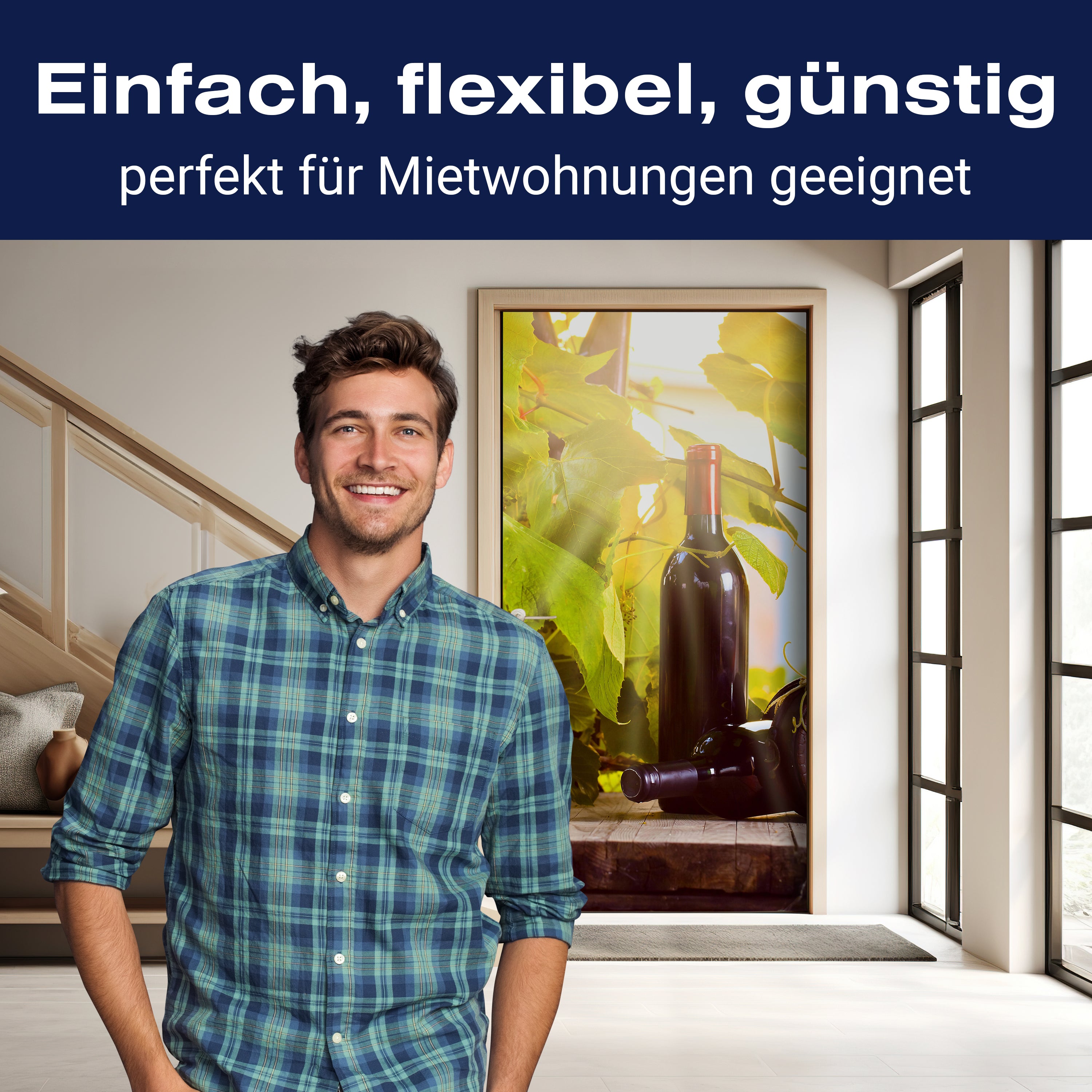 Türtapete Weinberg und Wein M0833 - Bild 3 Türtapete Weinberg und Wein M0833 - Bild 3