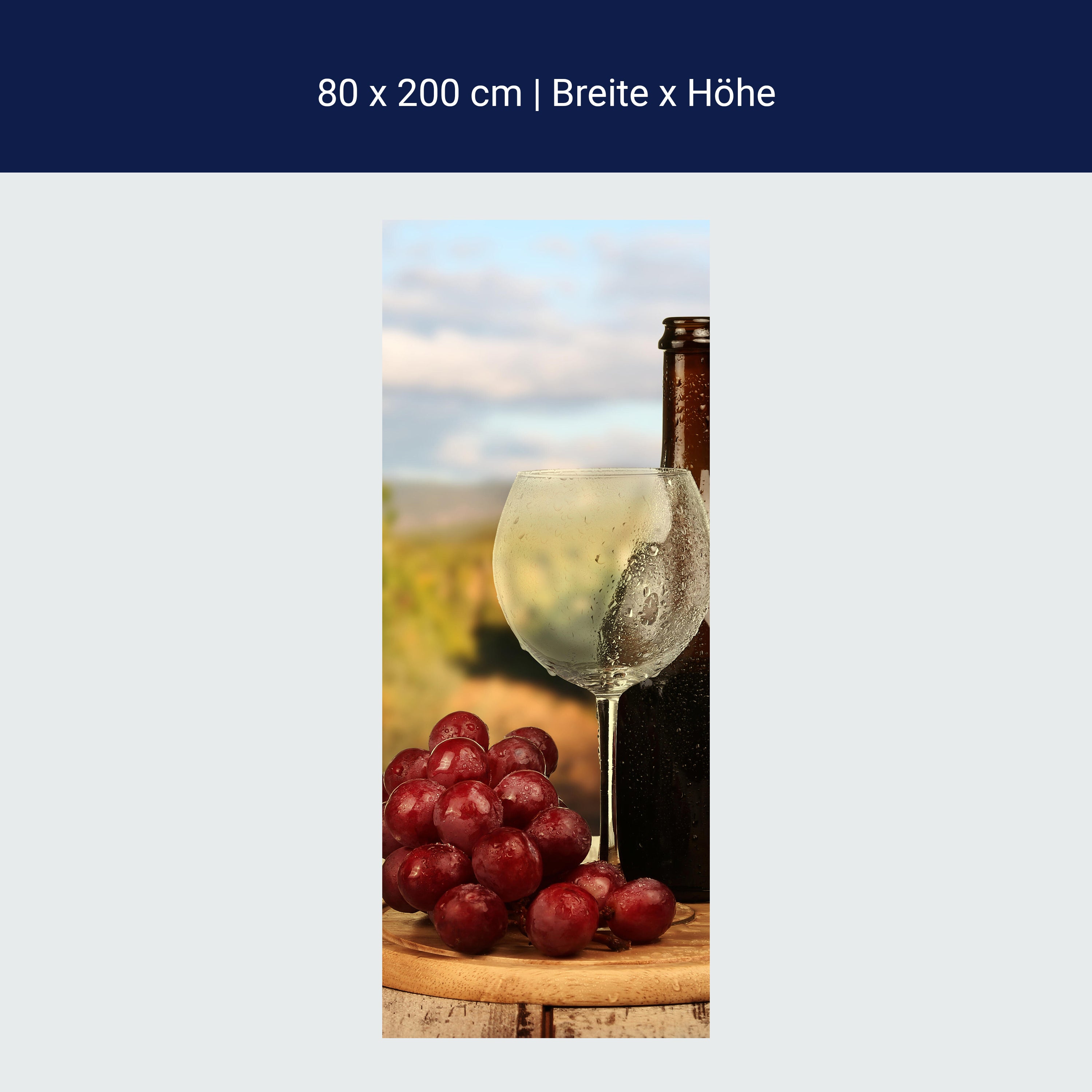 Türtapete Ein Glas Wein M0840 Türtapete Ein Glas Wein M0840