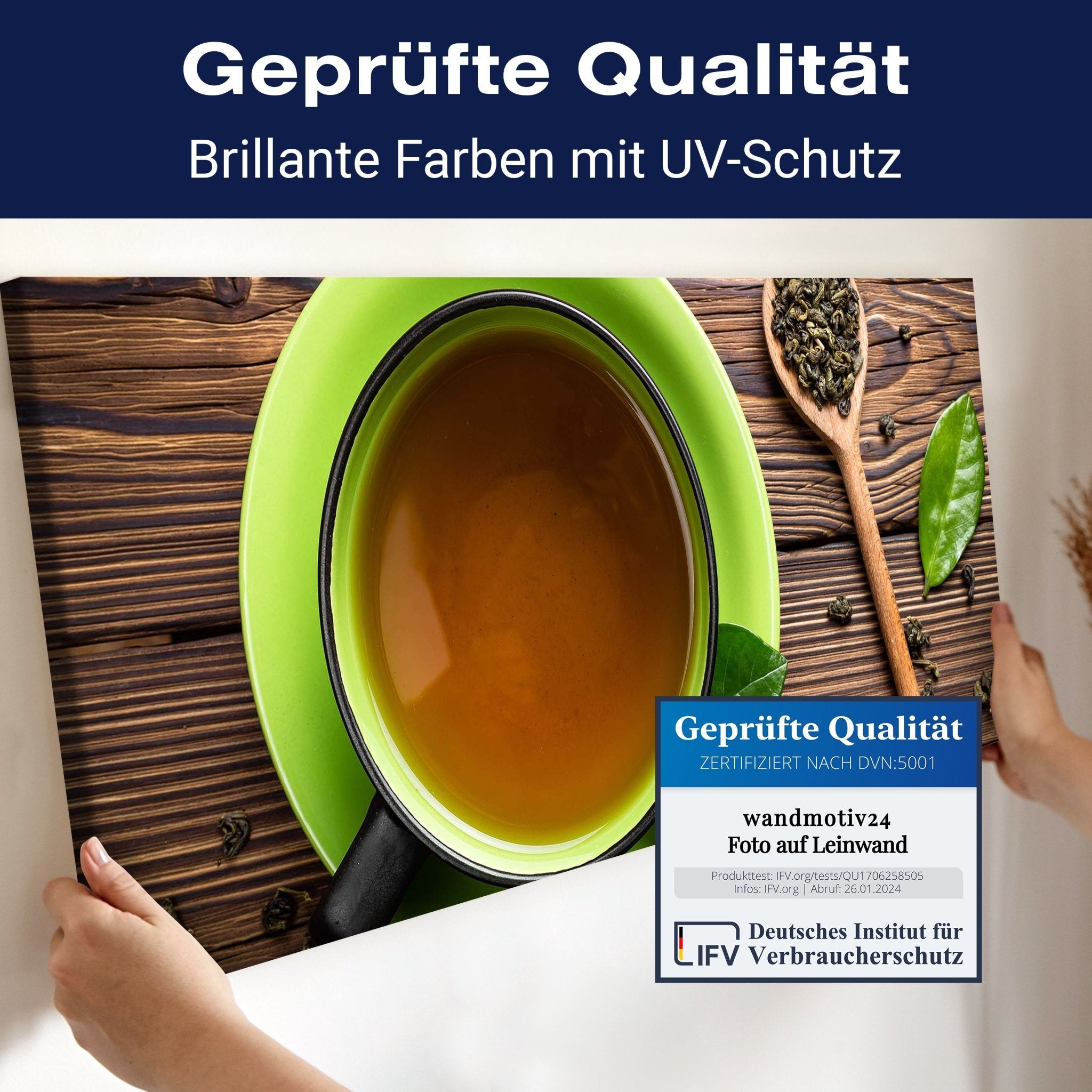 Leinwandbild Draufsicht auf eine Teetasse M0841 kaufen - Bild 4 Leinwandbild Draufsicht auf eine Teetasse M0841 kaufen - Bild 4