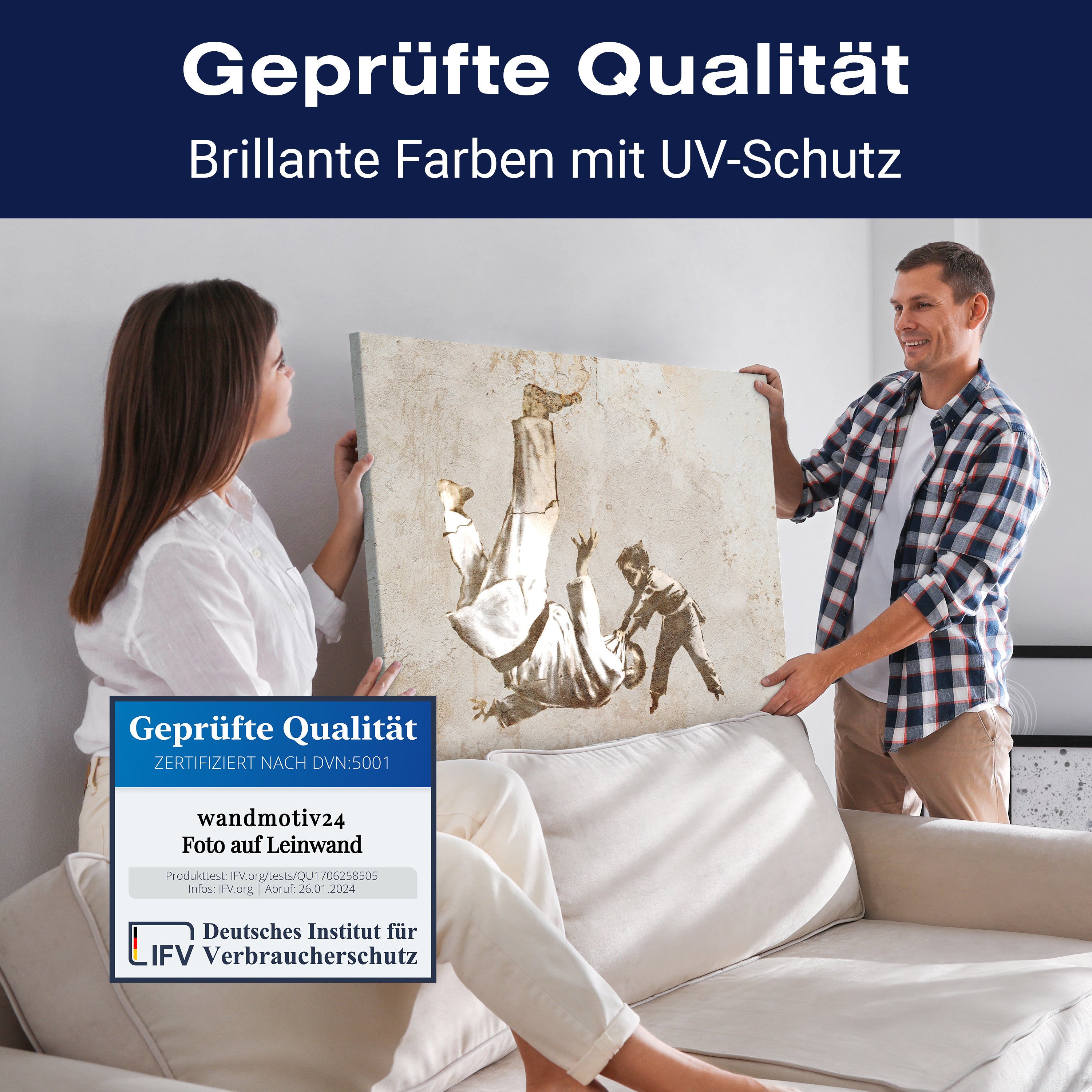 Leinwandbild Banksy Street Art M0842 kaufen - Bild 4 Leinwandbild Banksy Street Art M0842 kaufen - Bild 4