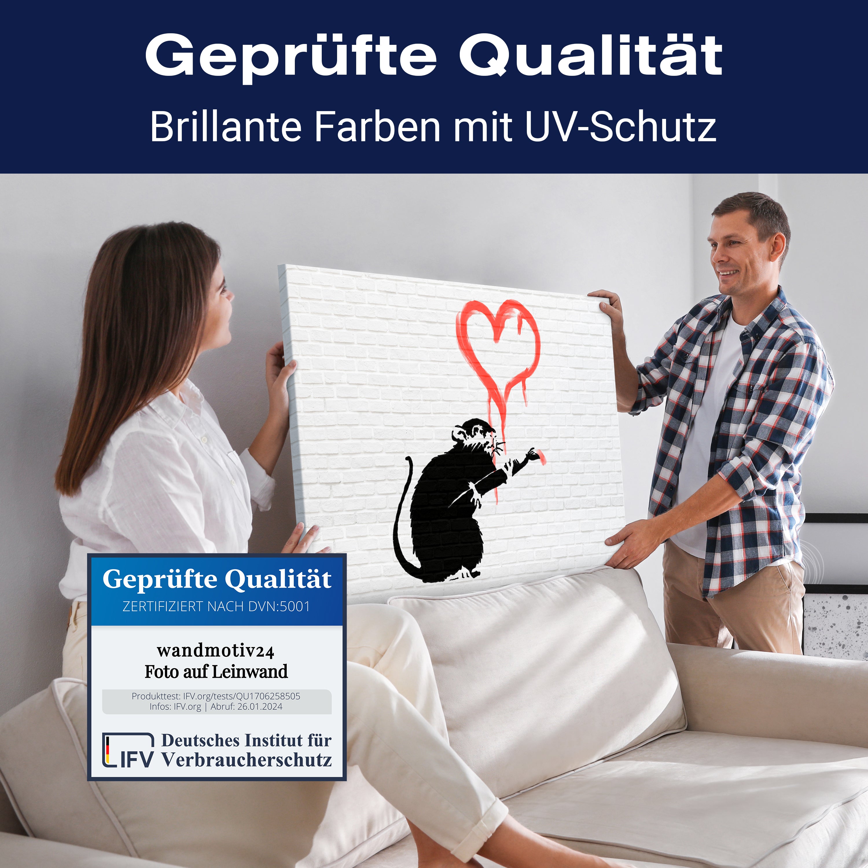 Leinwandbild Banksy Street Art M0843 kaufen - Bild 4 Leinwandbild Banksy Street Art M0843 kaufen - Bild 4