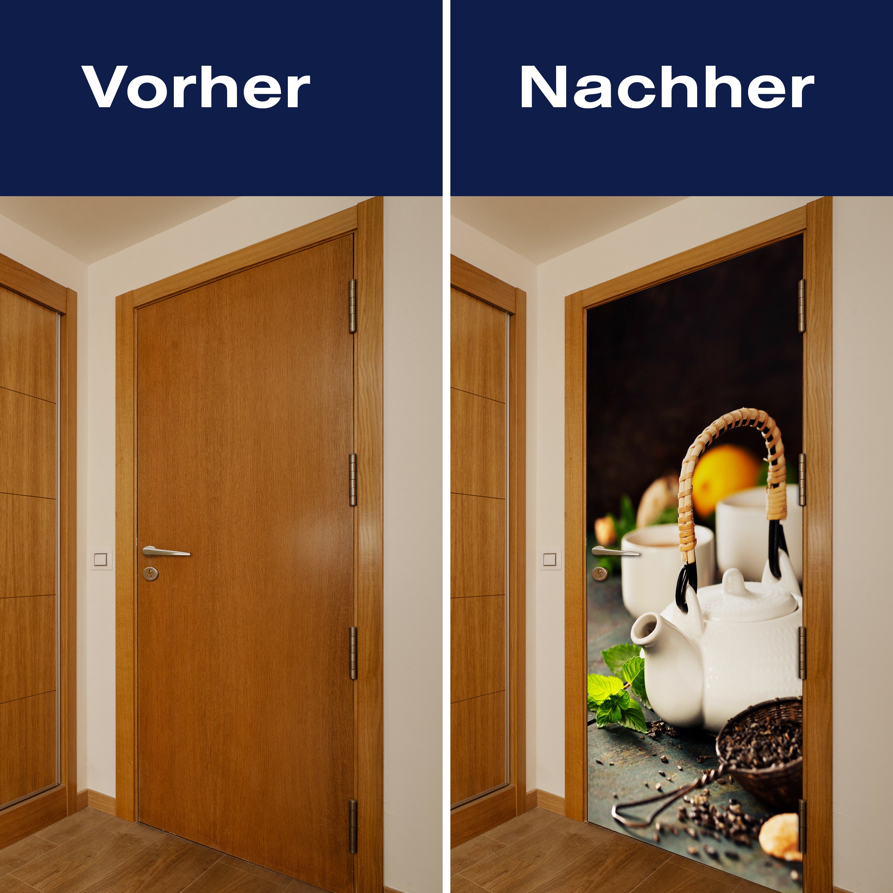 Türtapete Teekanne und Tasse Tee mit Minze M0845 - Bild 10 Türtapete Teekanne und Tasse Tee mit Minze M0845 - Bild 10