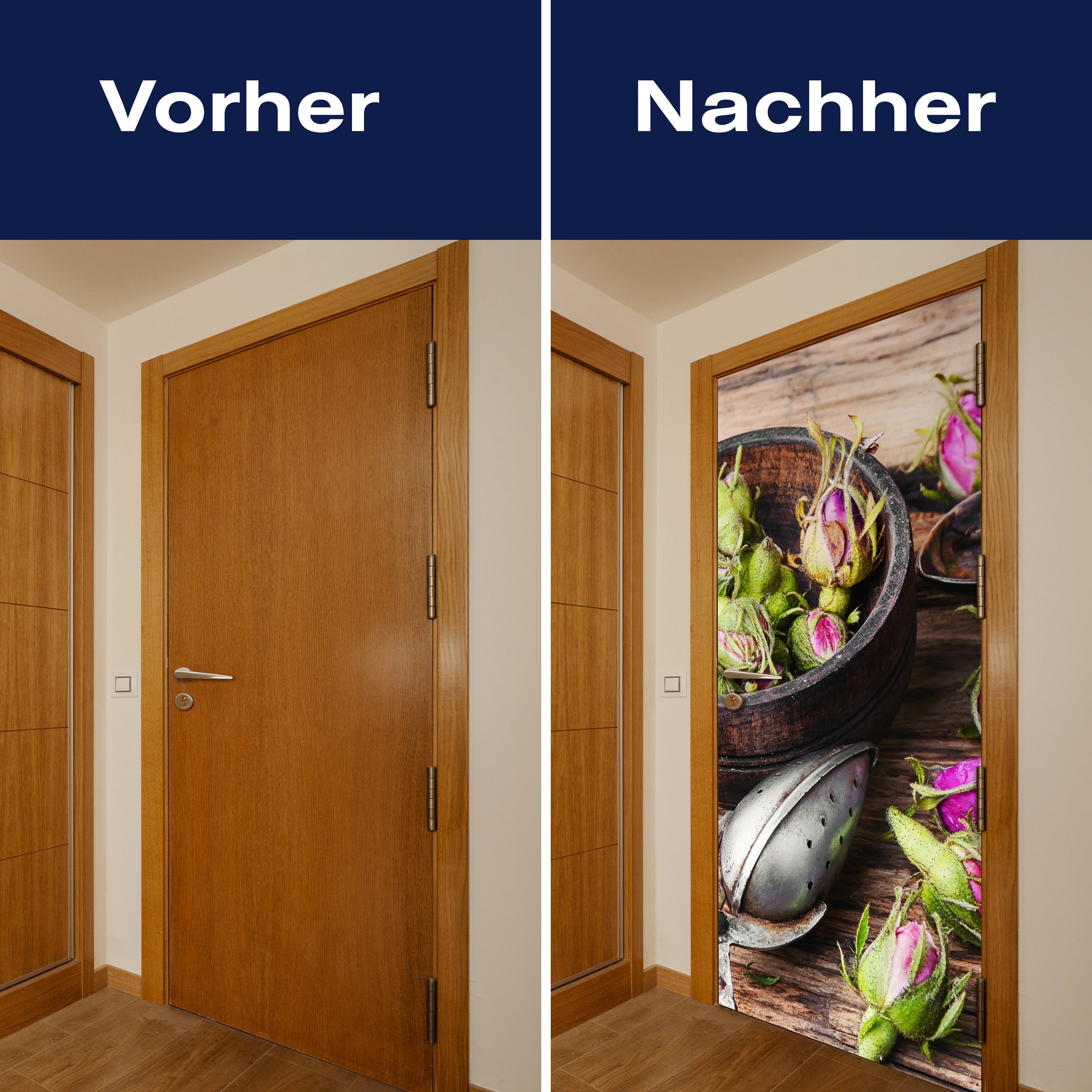 Türtapete Teesieb und Rosenknospen M0851 - Bild 10 Türtapete Teesieb und Rosenknospen M0851 - Bild 10