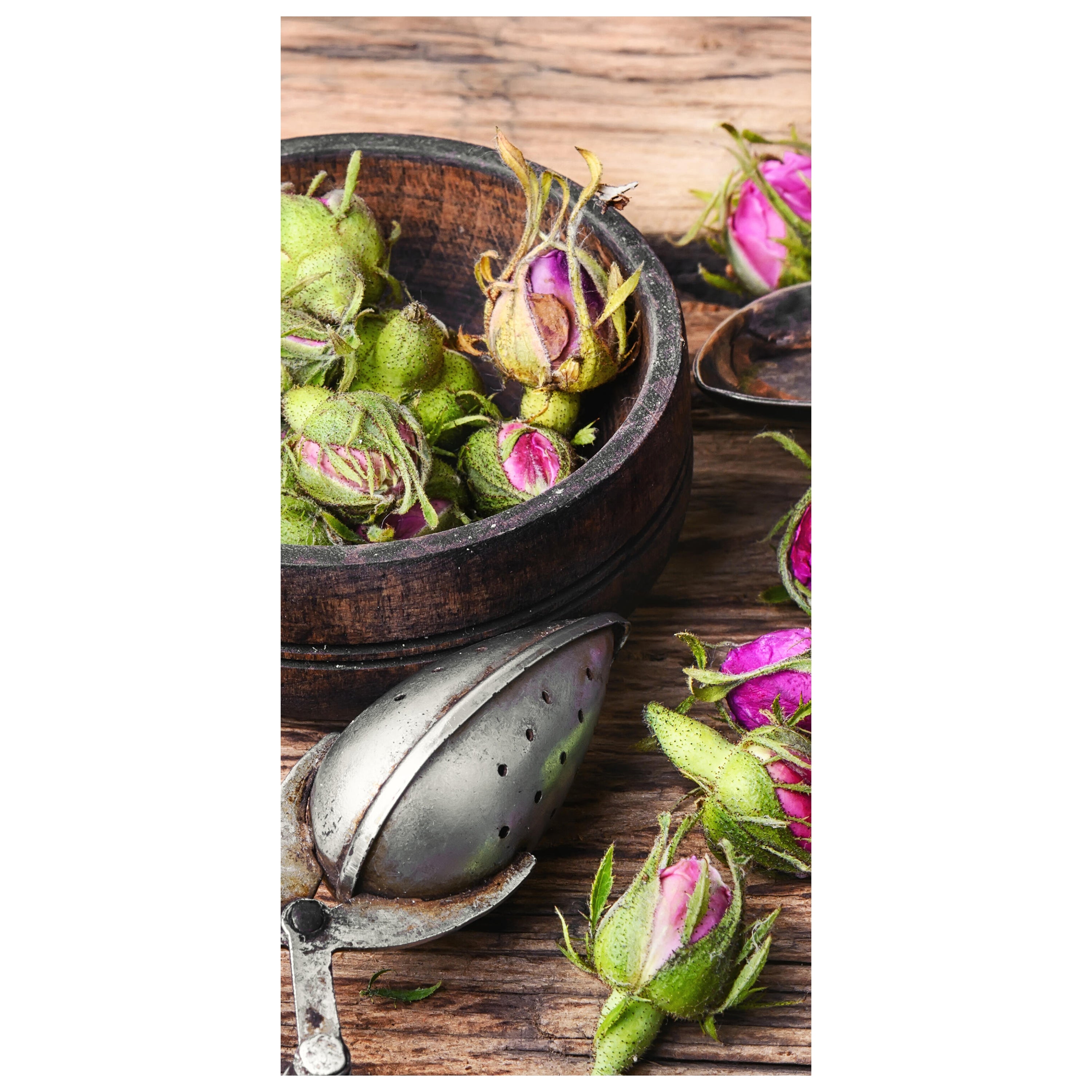 Türtapete Teesieb und Rosenknospen M0851 - Bild 2 Türtapete Teesieb und Rosenknospen M0851 - Bild 2