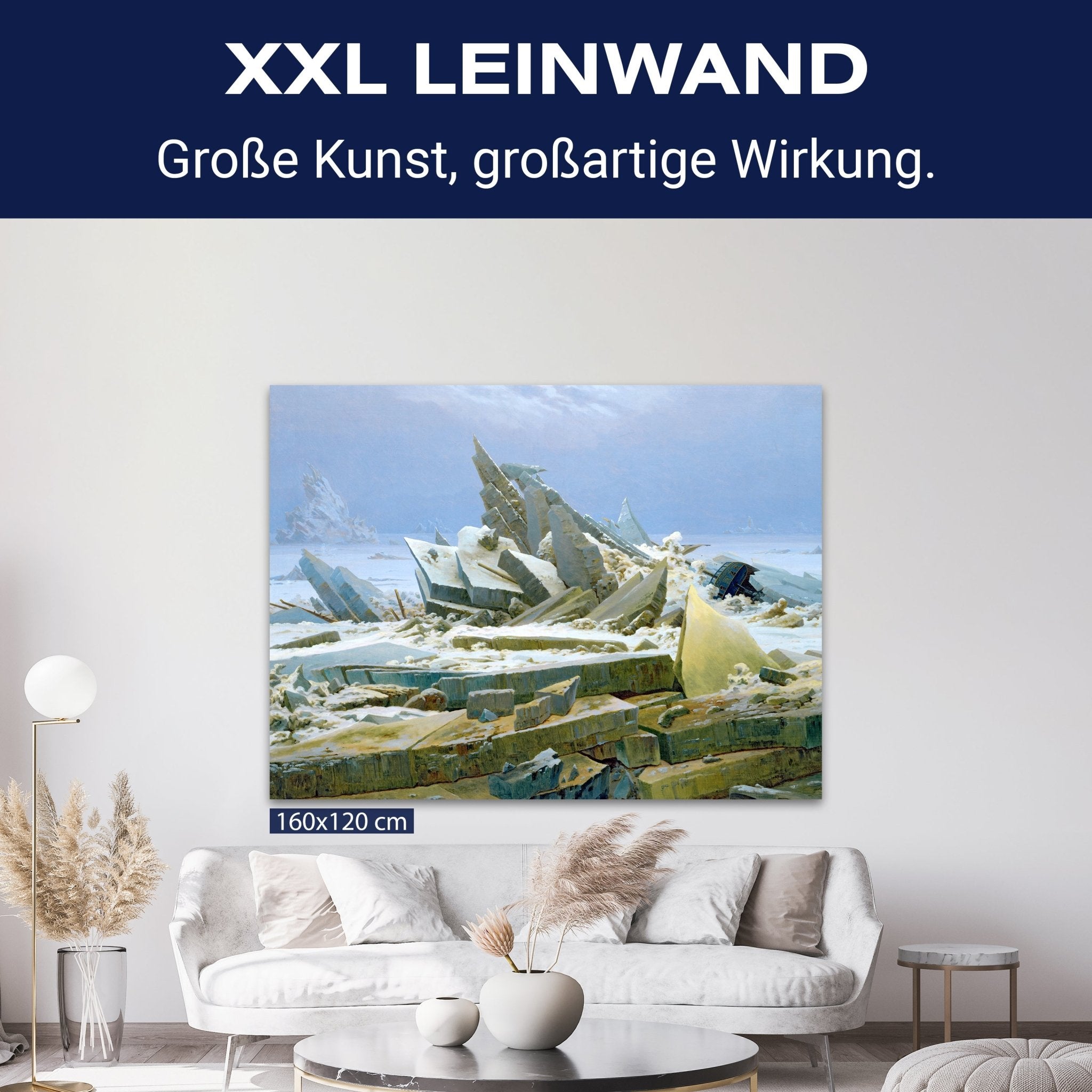 Leinwandbild Eislandschaft Caspar David Friedrich M0853 kaufen - Bild 9 Leinwandbild Eislandschaft Caspar David Friedrich M0853 kaufen - Bild 9