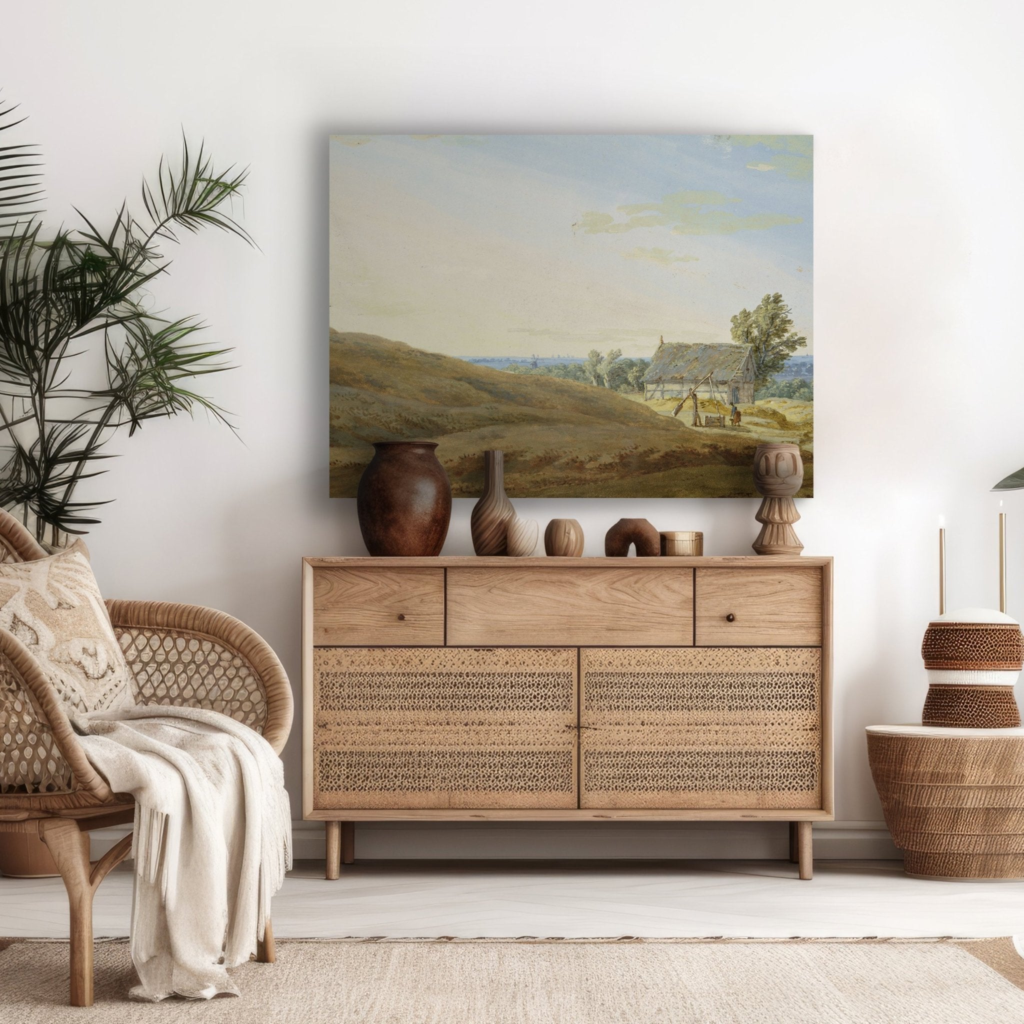 Leinwandbild Hütte mit Brunnen Caspar David Friedrich M0855 kaufen - Bild 2 Leinwandbild Hütte mit Brunnen Caspar David Friedrich M0855 kaufen - Bild 2