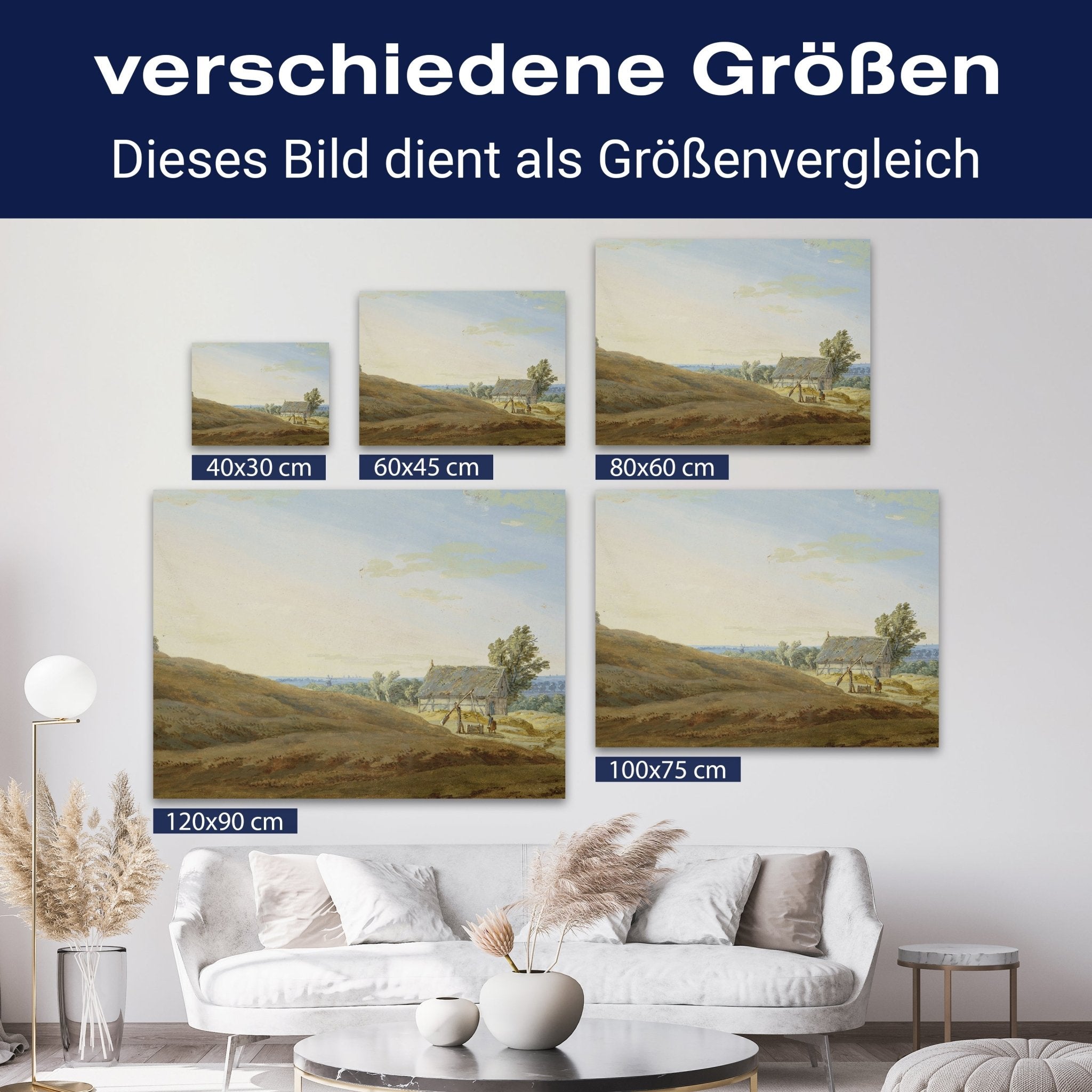 Leinwandbild Hütte mit Brunnen Caspar David Friedrich M0855 kaufen - Bild 8 Leinwandbild Hütte mit Brunnen Caspar David Friedrich M0855 kaufen - Bild 8