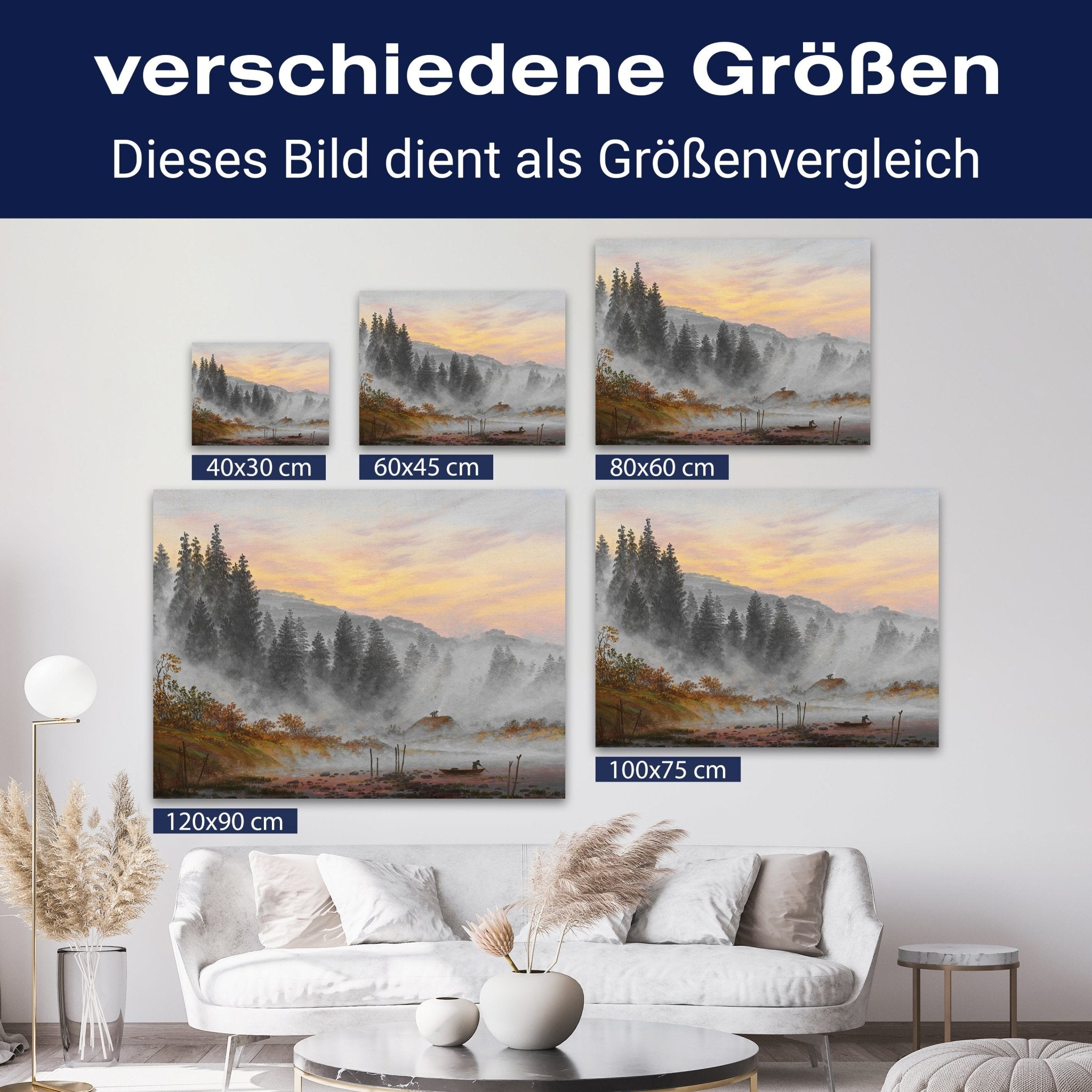 Leinwandbild Morgen Caspar David Friedrich M0859 kaufen - Bild 8 Leinwandbild Morgen Caspar David Friedrich M0859 kaufen - Bild 8