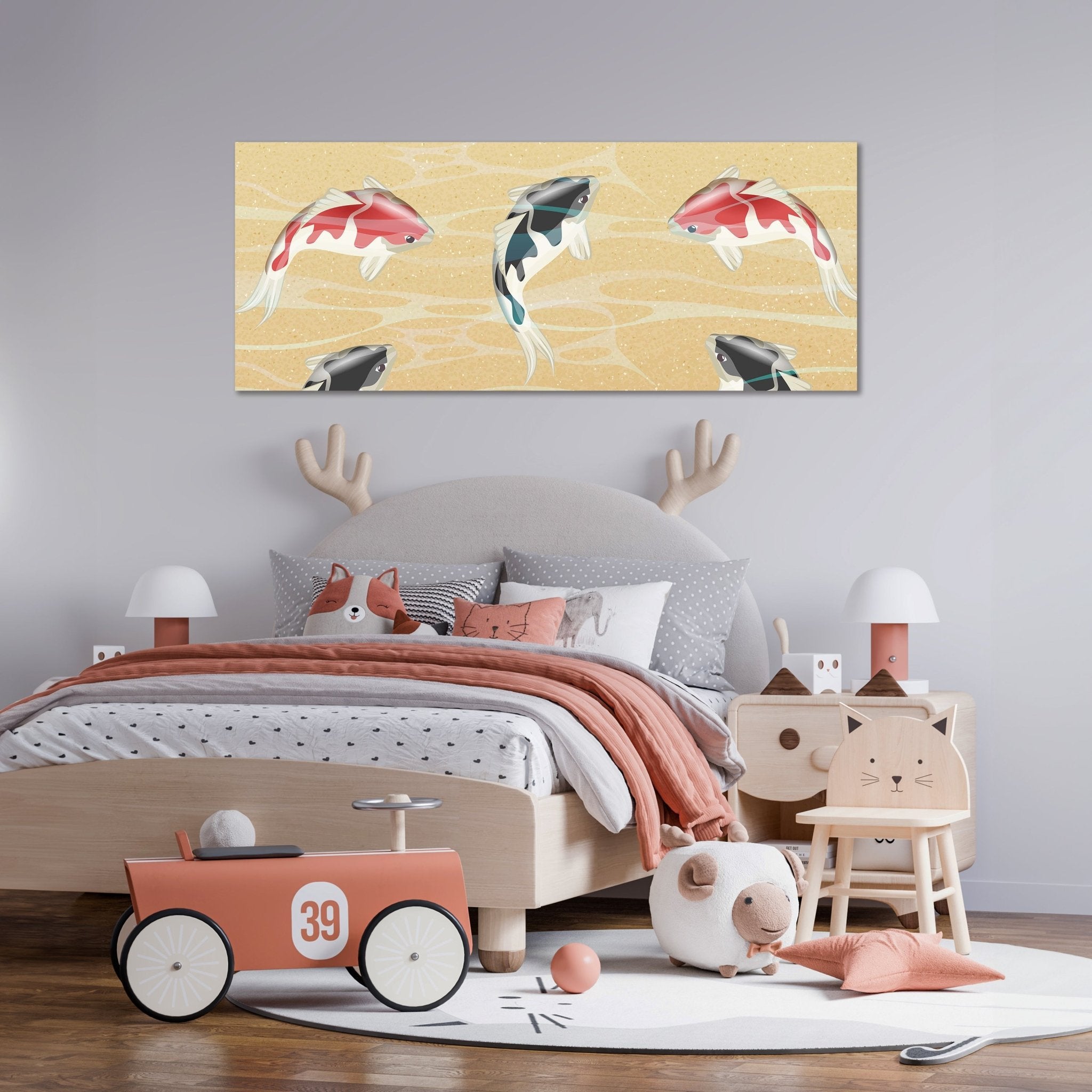 Leinwandbild japanische koi fische M0860 kaufen - Bild 2 Leinwandbild japanische koi fische M0860 kaufen - Bild 2