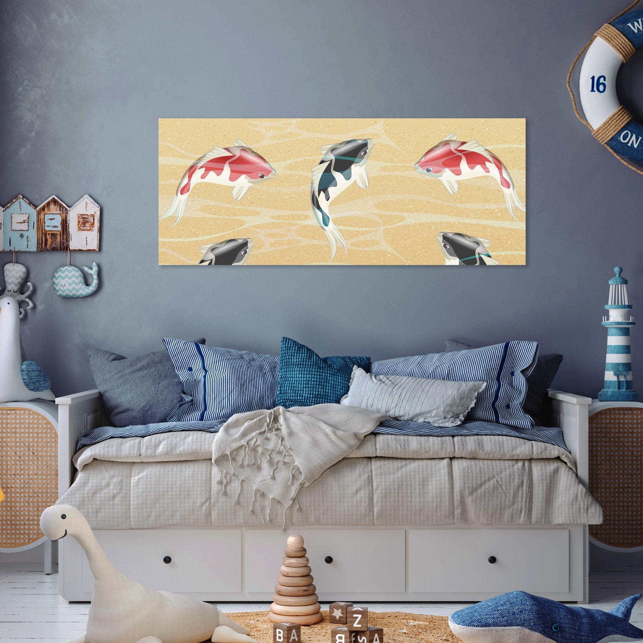 Leinwandbild japanische koi fische M0860 kaufen - Bild 3 Leinwandbild japanische koi fische M0860 kaufen - Bild 3