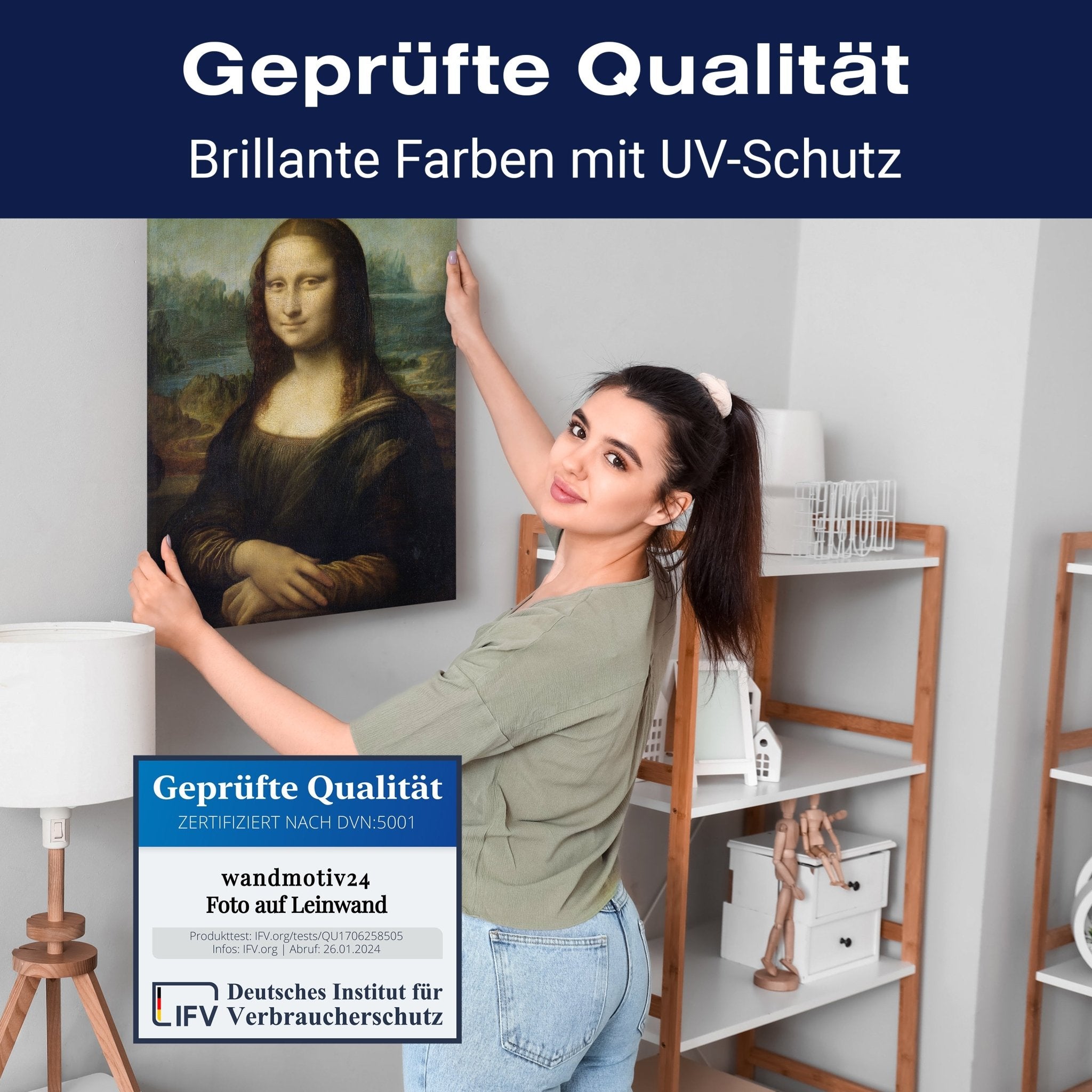 Leinwandbild Mona Lisa M0860 kaufen - Bild 4 Leinwandbild Mona Lisa M0860 kaufen - Bild 4