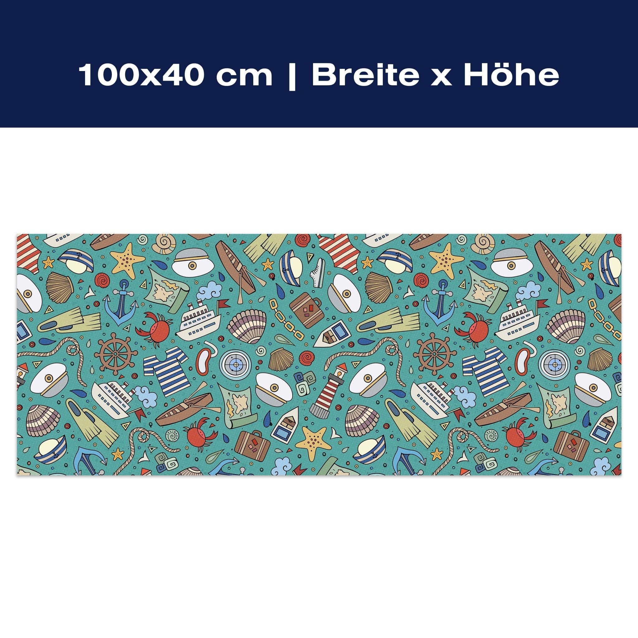 Leinwandbild nettes marine Muster M0863 Leinwandbild nettes marine Muster M0863