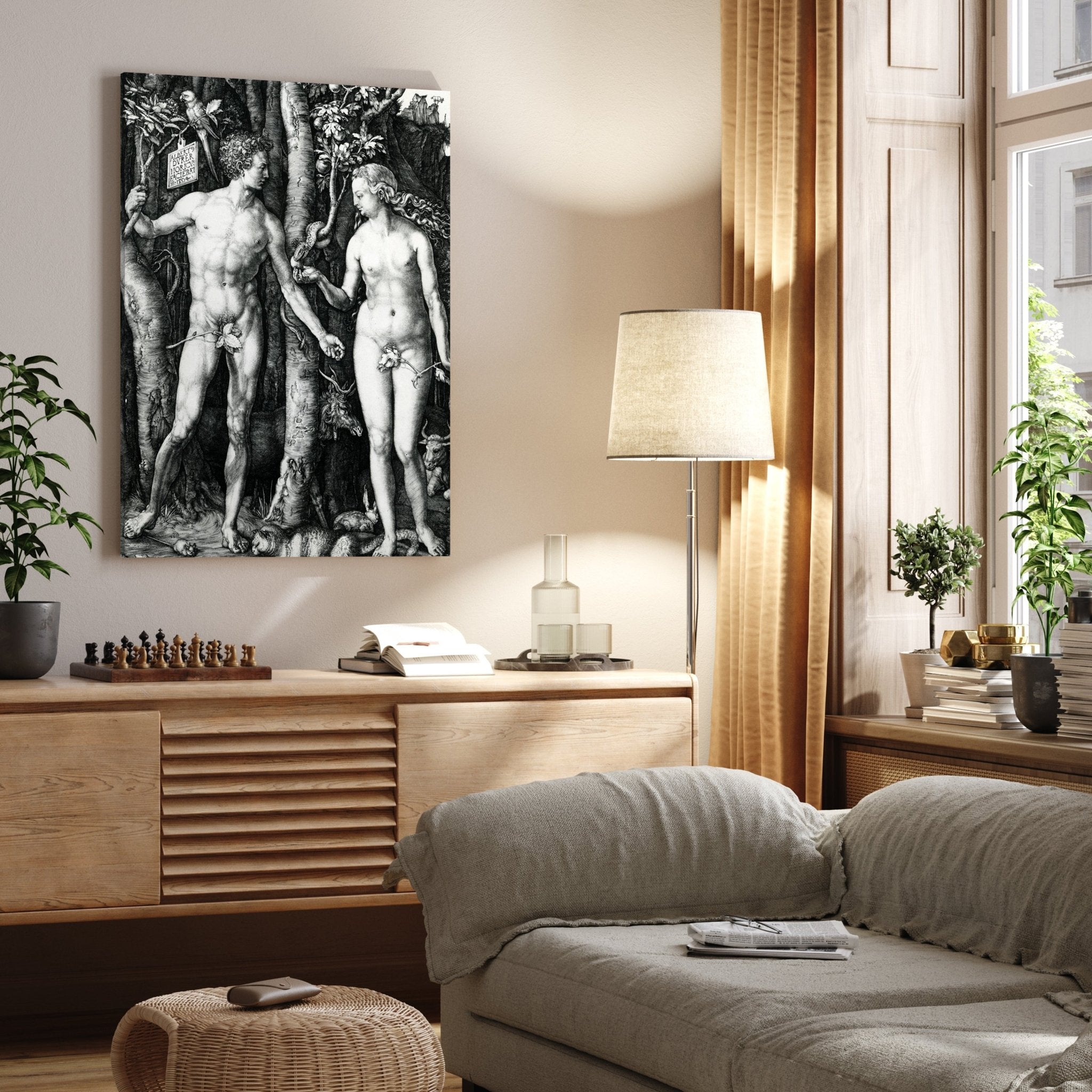 Leinwandbild Adam und Eva, Albrecht Dürer M0863 kaufen - Bild 4 Leinwandbild Adam und Eva, Albrecht Dürer M0863 kaufen - Bild 4