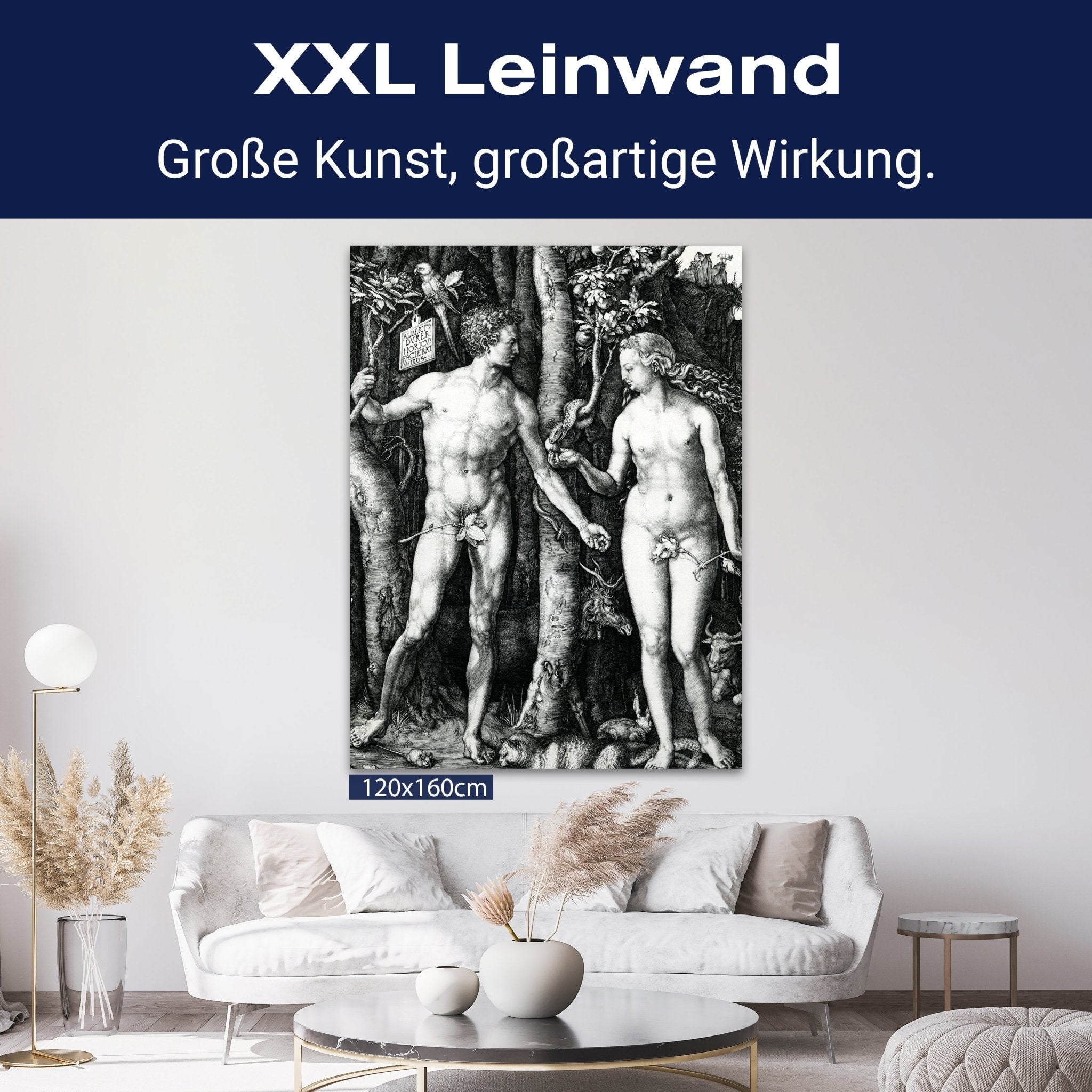 Leinwandbild Adam und Eva, Albrecht Dürer M0863 kaufen - Bild 9 Leinwandbild Adam und Eva, Albrecht Dürer M0863 kaufen - Bild 9