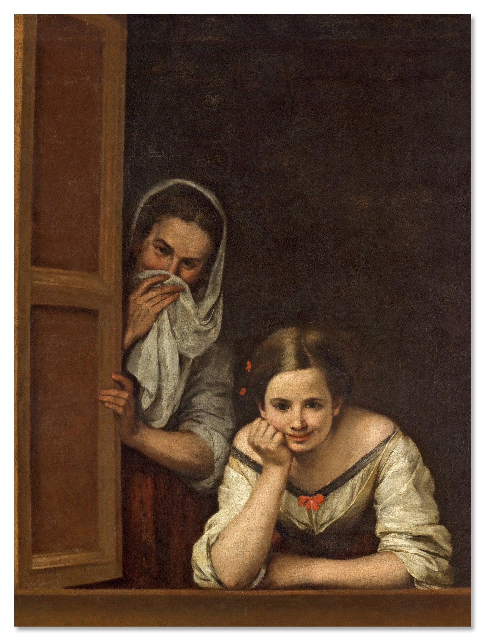 Leinwandbild Frauen aus Galicien am Fenster, Bartolome esteban Murillo M0864 Leinwandbild Frauen aus Galicien am Fenster, Bartolome esteban Murillo M0864
