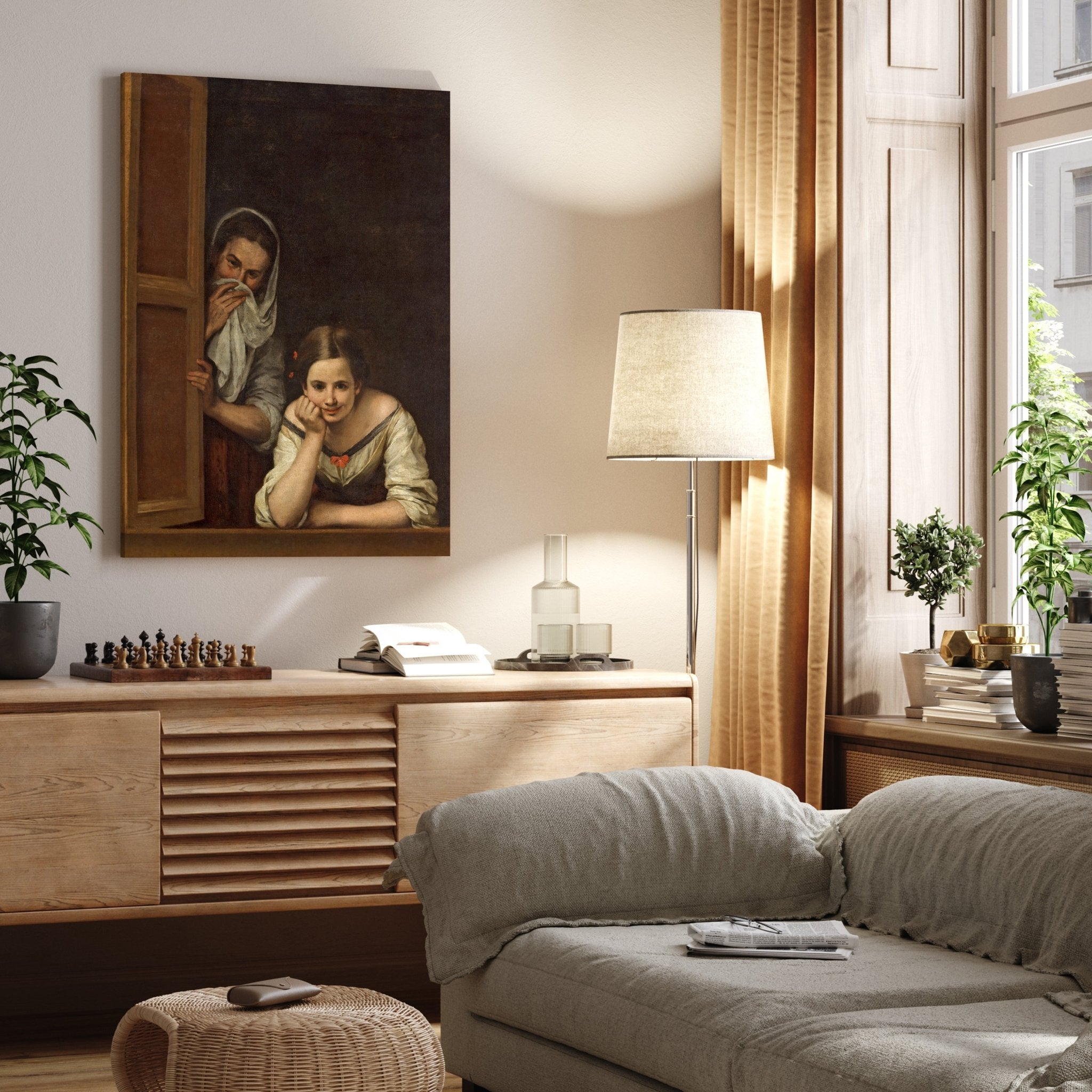 Leinwandbild Frauen aus Galicien am Fenster, Bartolome esteban Murillo M0864 kaufen - Bild 4 Leinwandbild Frauen aus Galicien am Fenster, Bartolome esteban Murillo M0864 kaufen - Bild 4