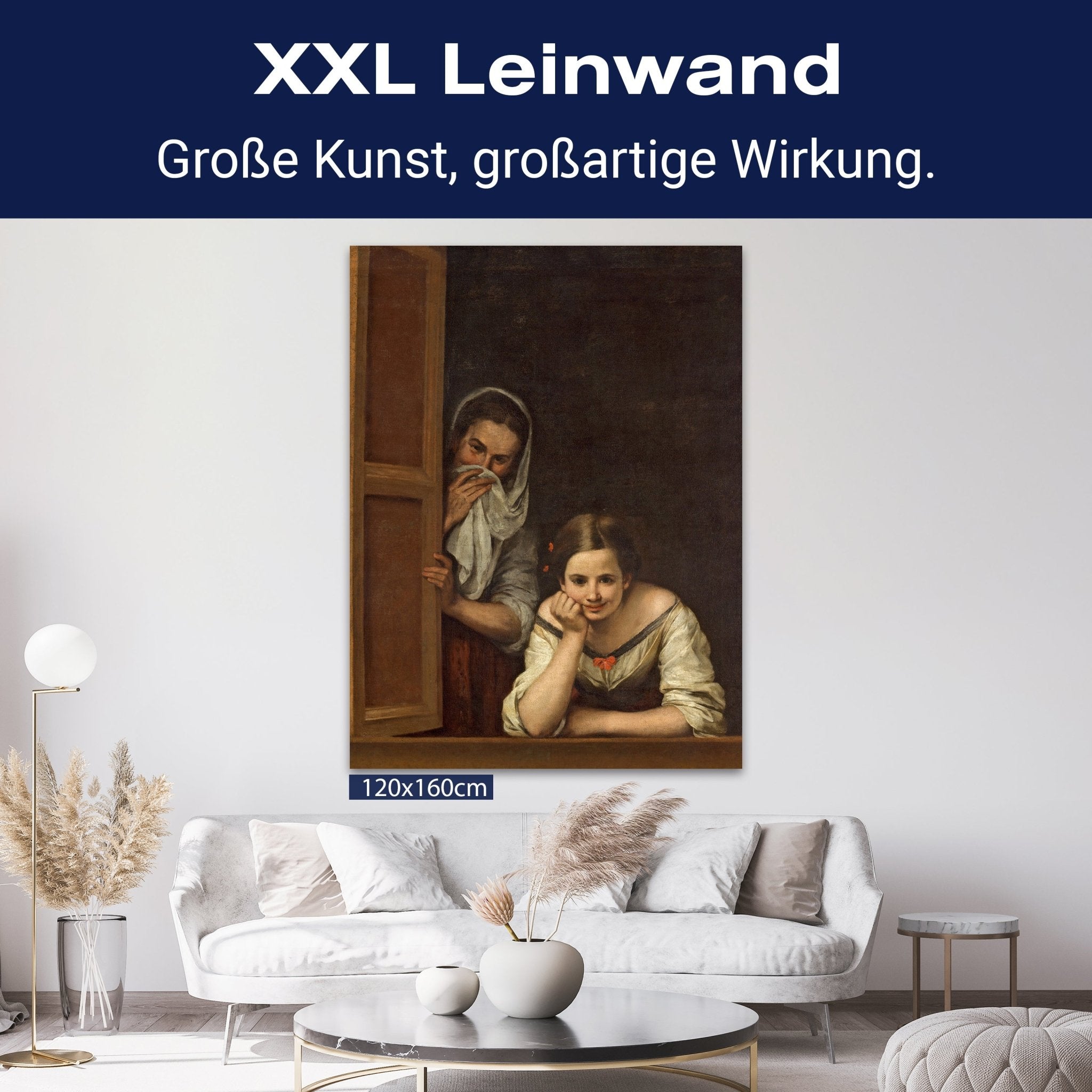 Leinwandbild Frauen aus Galicien am Fenster, Bartolome esteban Murillo M0864 kaufen - Bild 9 Leinwandbild Frauen aus Galicien am Fenster, Bartolome esteban Murillo M0864 kaufen - Bild 9
