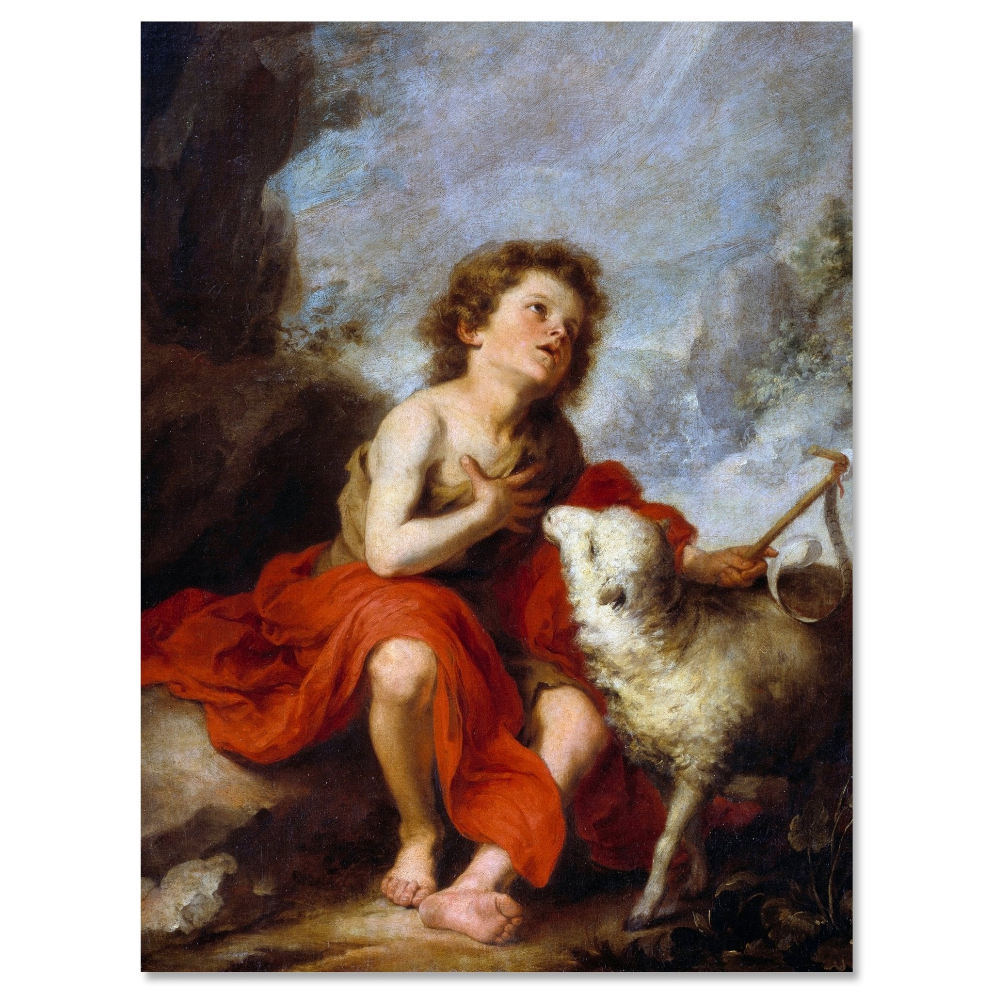 Leinwandbild Darstellung des Heiligen Johannes des Täufers als Kind, Bartolome esteban Murillo M0865 kaufen - Bild 3 Leinwandbild Darstellung des Heiligen Johannes des Täufers als Kind, Bartolome esteban Murillo M0865 kaufen - Bild 3