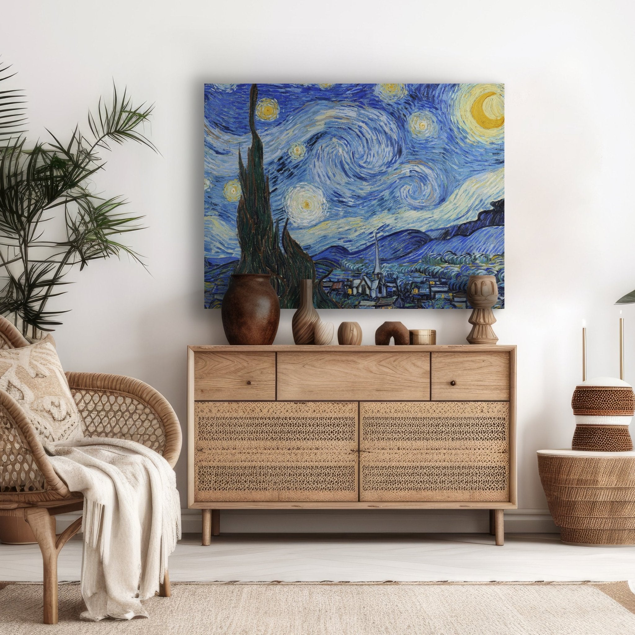 Leinwandbild Sternennacht, Vincent Van Gogh M0866 kaufen - Bild 2 Leinwandbild Sternennacht, Vincent Van Gogh M0866 kaufen - Bild 2