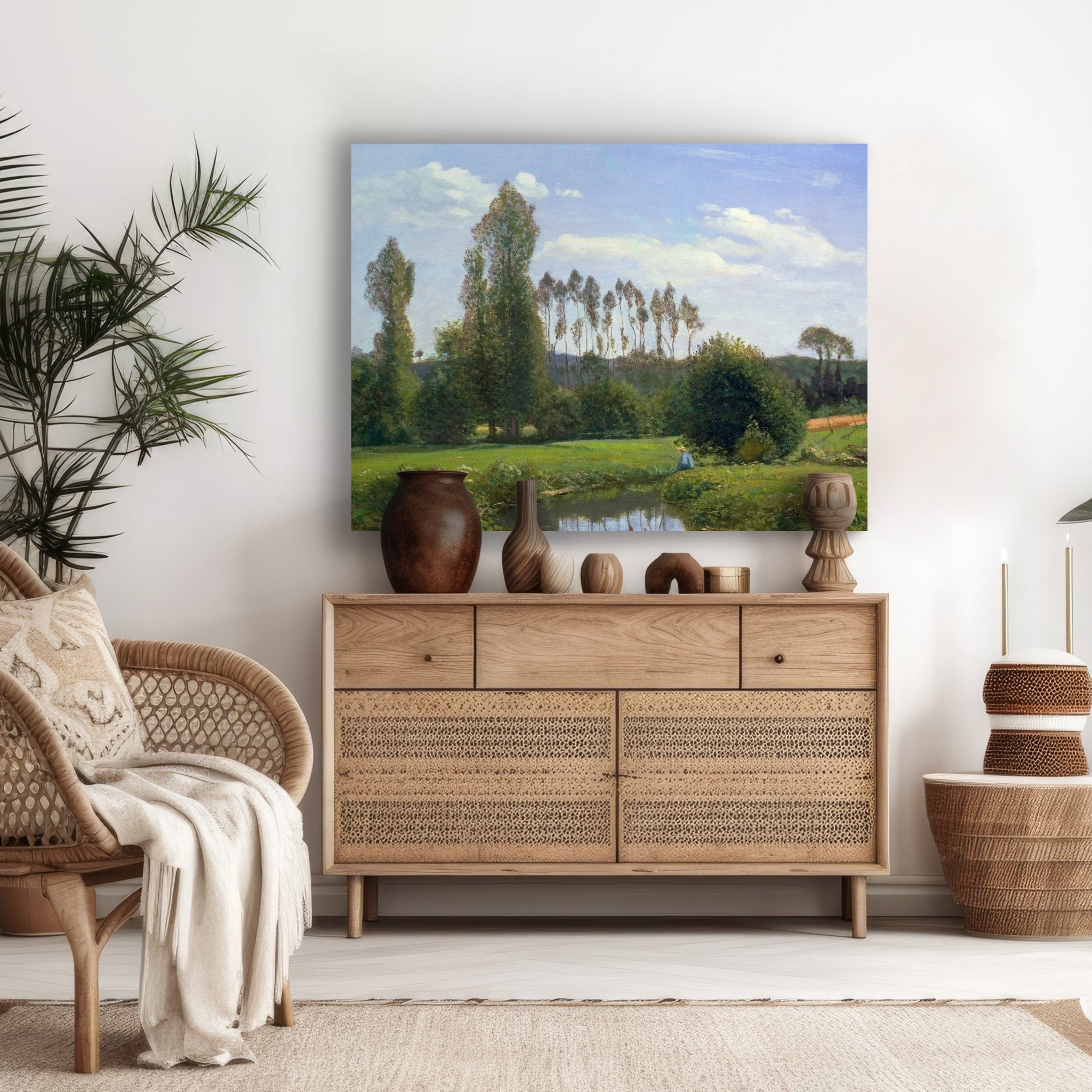 Leinwandbild View at Rouelles, Claude Monet M0868 kaufen - Bild 2 Leinwandbild View at Rouelles, Claude Monet M0868 kaufen - Bild 2