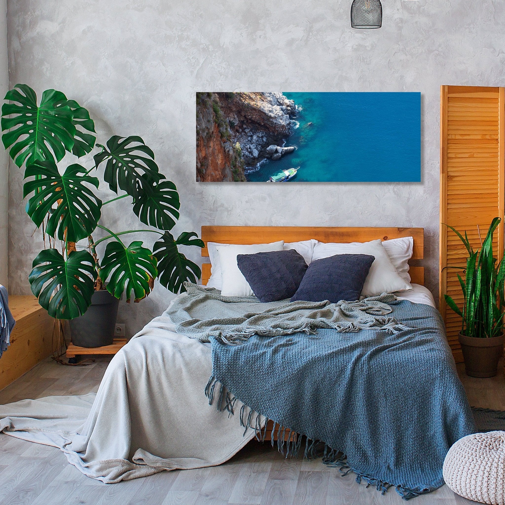 Leinwandbild Boot am blauen Meer M0869 kaufen - Bild 2 Leinwandbild Boot am blauen Meer M0869 kaufen - Bild 2