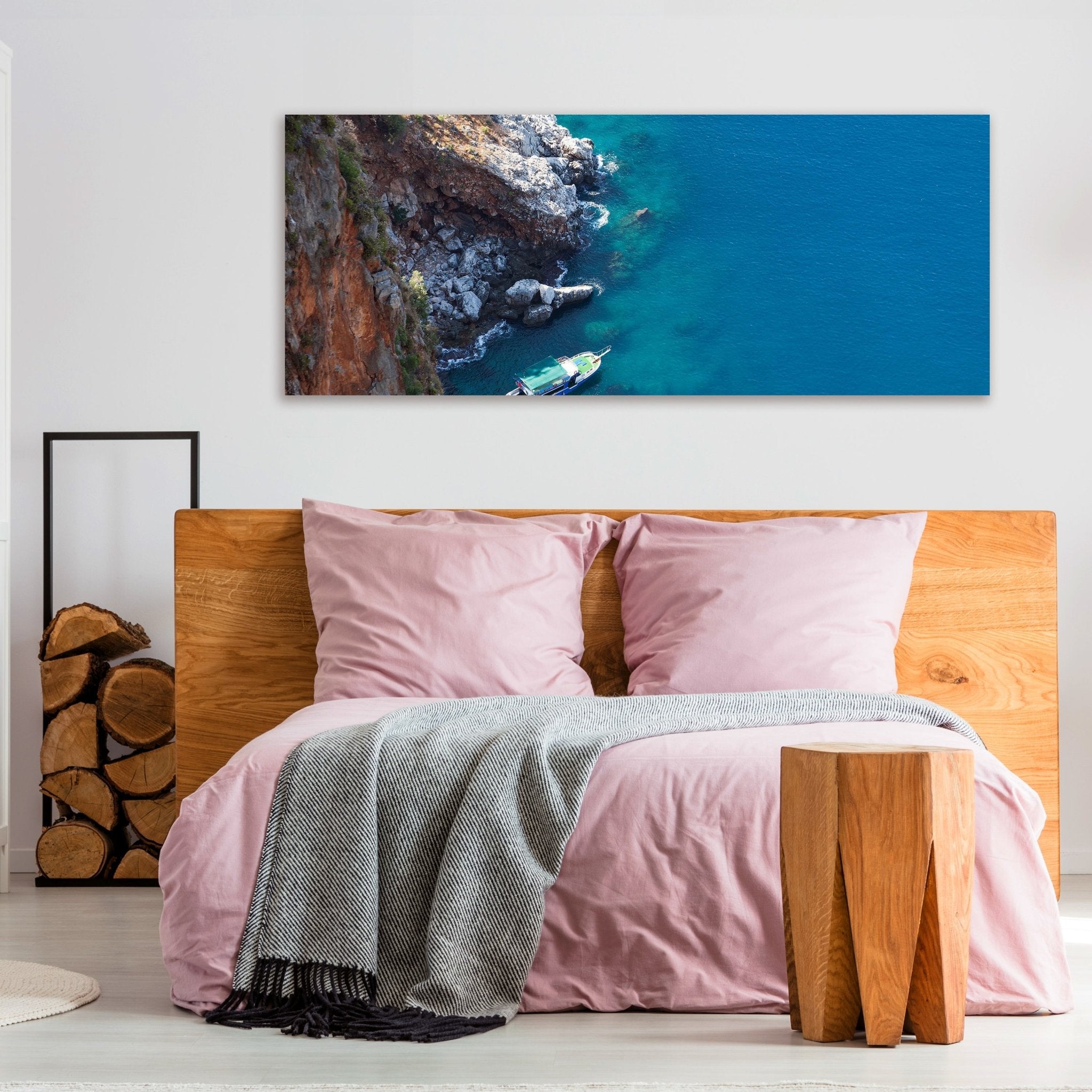 Leinwandbild Boot am blauen Meer M0869 kaufen - Bild 3 Leinwandbild Boot am blauen Meer M0869 kaufen - Bild 3