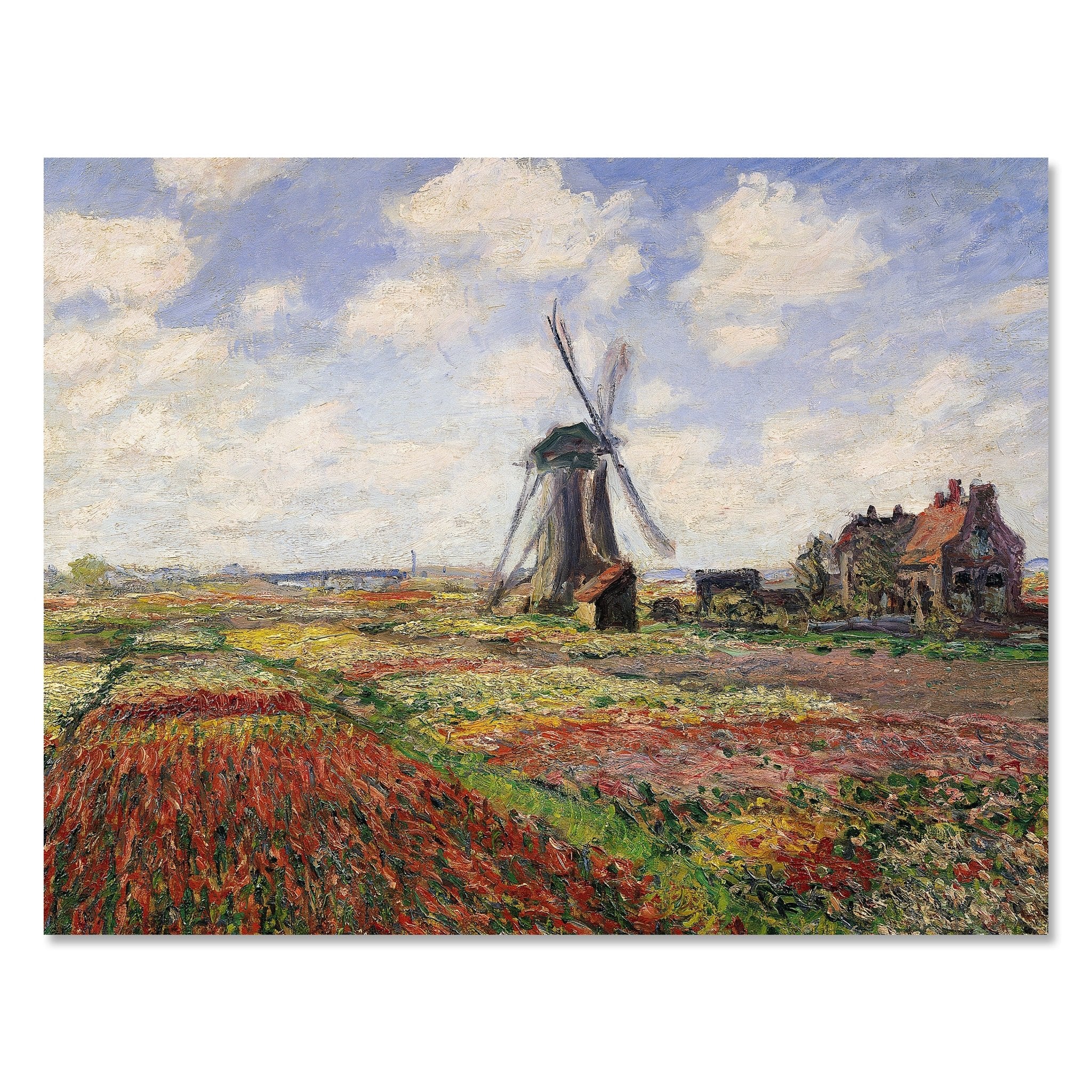 Leinwandbild Tulip Fields with the Rijnsburg Windmill, Claude Monet M0869 kaufen - Bild 1 Leinwandbild Tulip Fields with the Rijnsburg Windmill, Claude Monet M0869 kaufen - Bild 1
