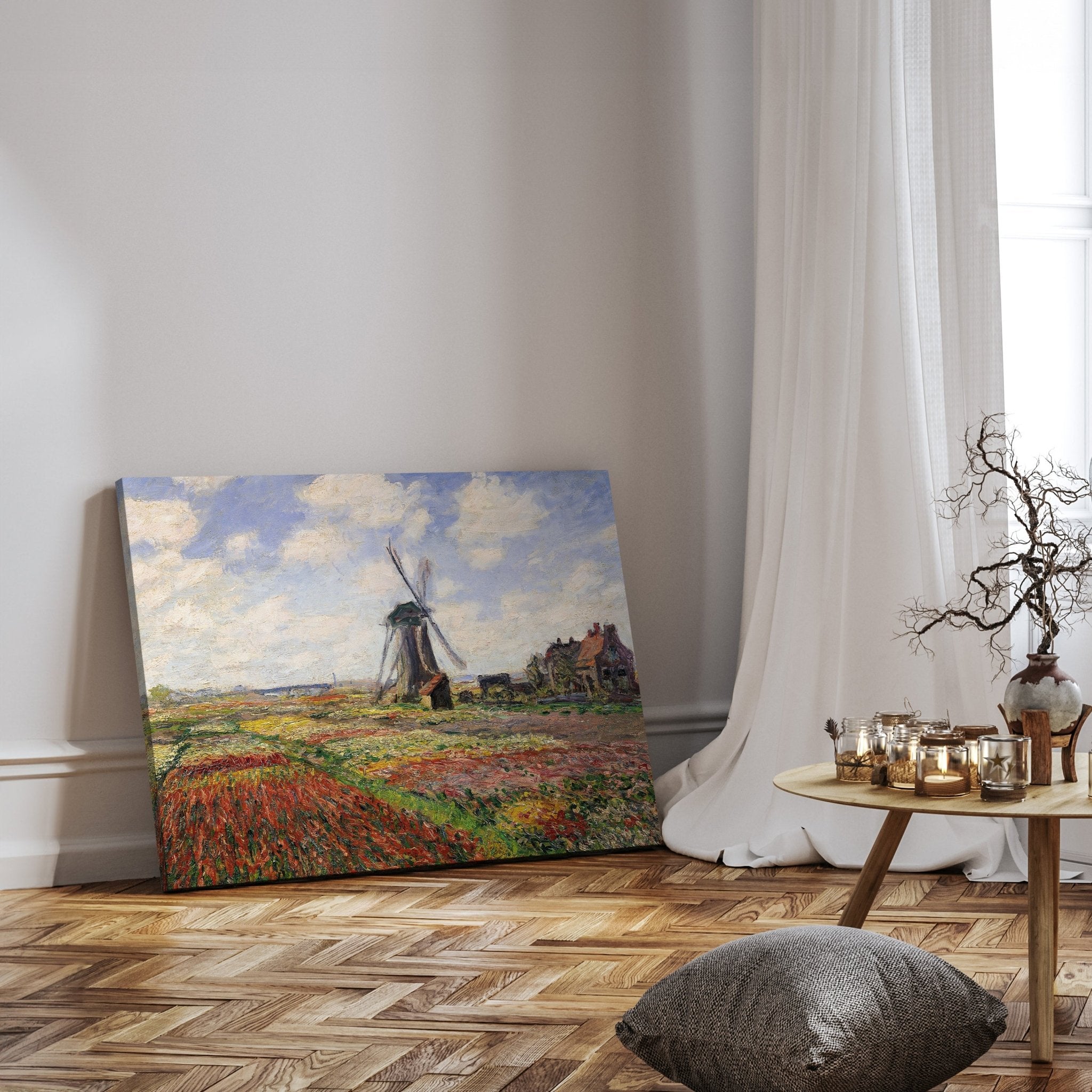 Leinwandbild Tulip Fields with the Rijnsburg Windmill, Claude Monet M0869 kaufen - Bild 3 Leinwandbild Tulip Fields with the Rijnsburg Windmill, Claude Monet M0869 kaufen - Bild 3