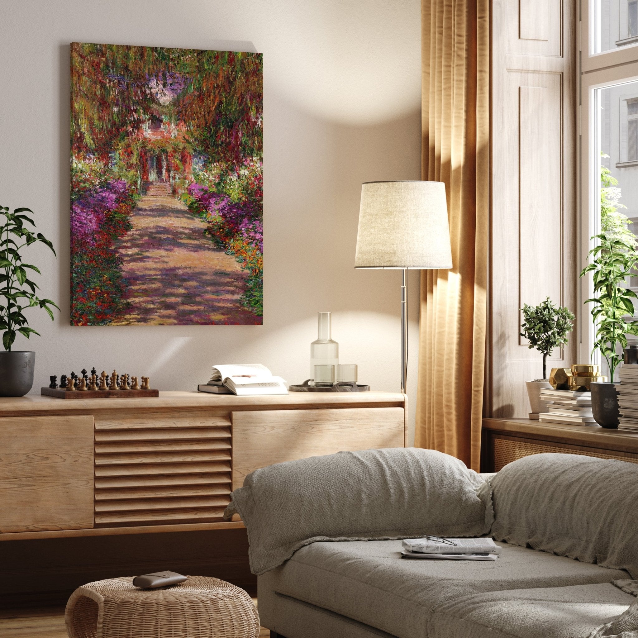 Leinwandbild A Pathway in Monet's Garden, Giverny, Claude Monet M0870 kaufen - Bild 4 Leinwandbild A Pathway in Monet's Garden, Giverny, Claude Monet M0870 kaufen - Bild 4