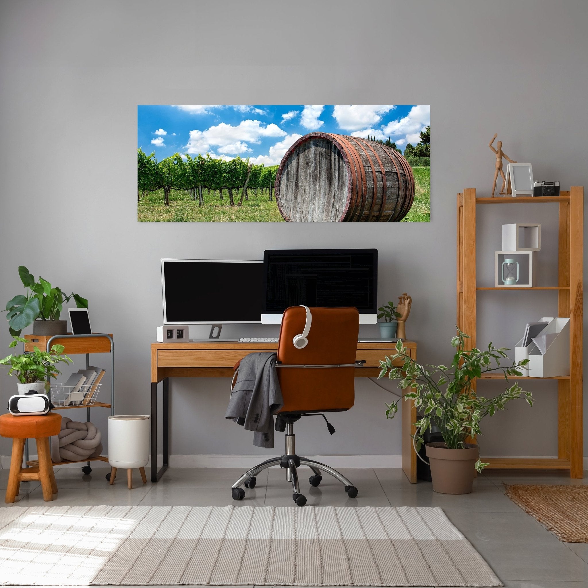 Leinwandbild Weinfass in der Toskana M0873 kaufen - Bild 3 Leinwandbild Weinfass in der Toskana M0873 kaufen - Bild 3