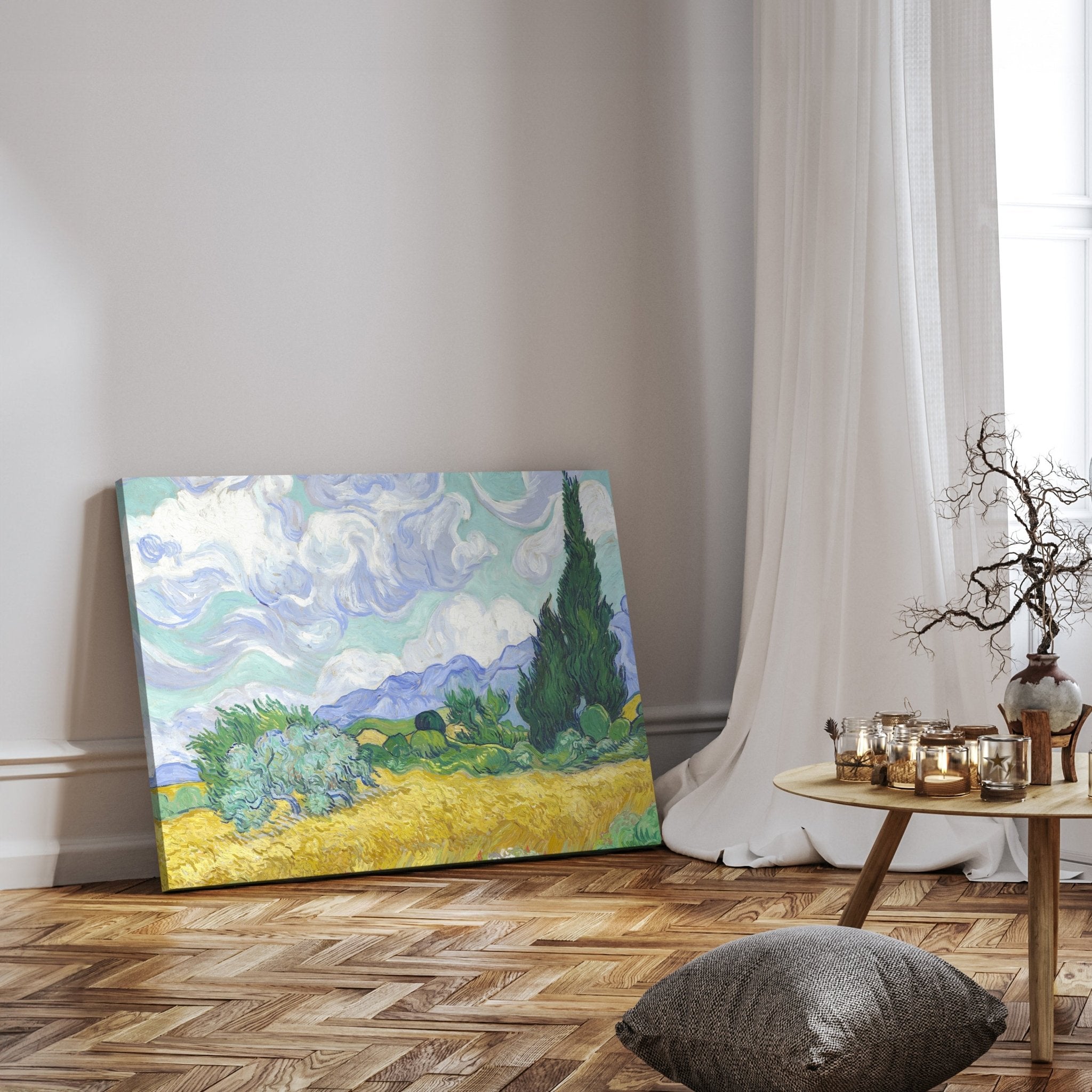 Leinwandbild Weizenfeld mit Zypressen, Vincent Van Gogh M0873 kaufen - Bild 3 Leinwandbild Weizenfeld mit Zypressen, Vincent Van Gogh M0873 kaufen - Bild 3