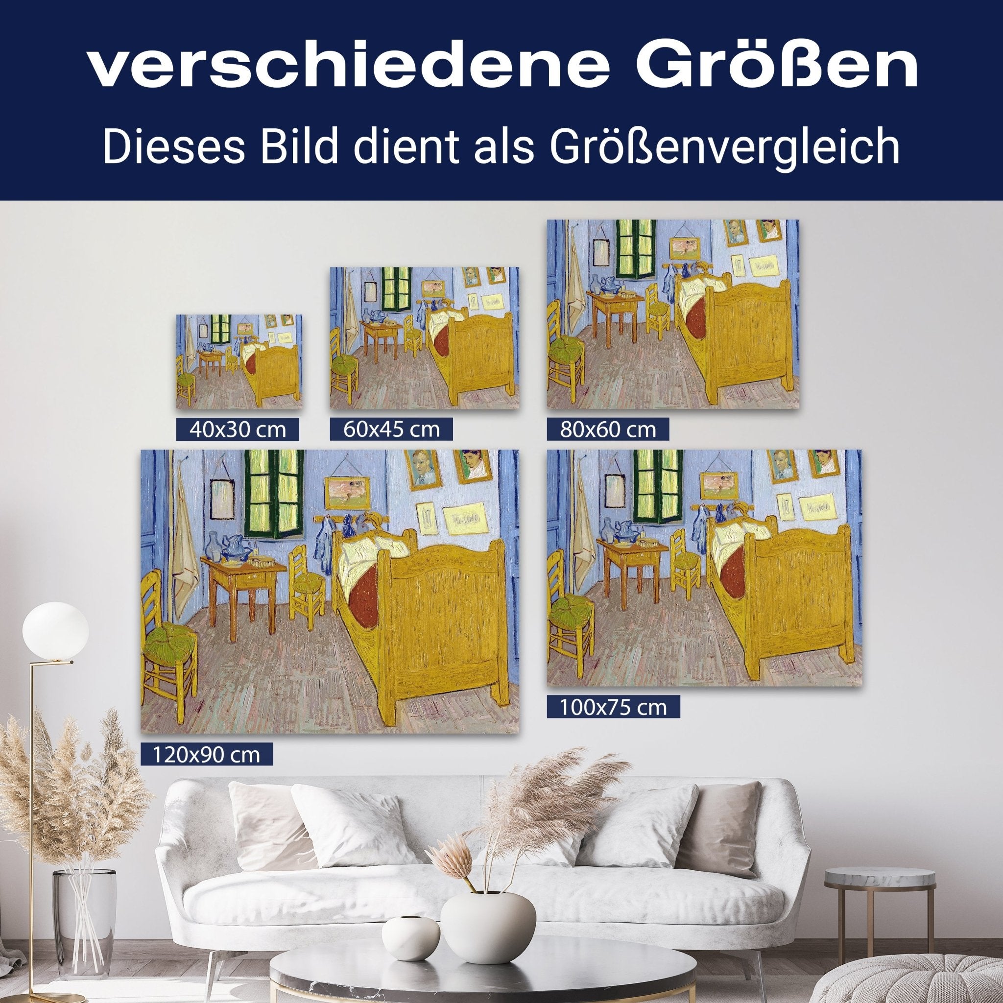 Leinwandbild Vincents Schlafzimmer in Arles, Vincent Van Gogh M0874 kaufen - Bild 8 Leinwandbild Vincents Schlafzimmer in Arles, Vincent Van Gogh M0874 kaufen - Bild 8