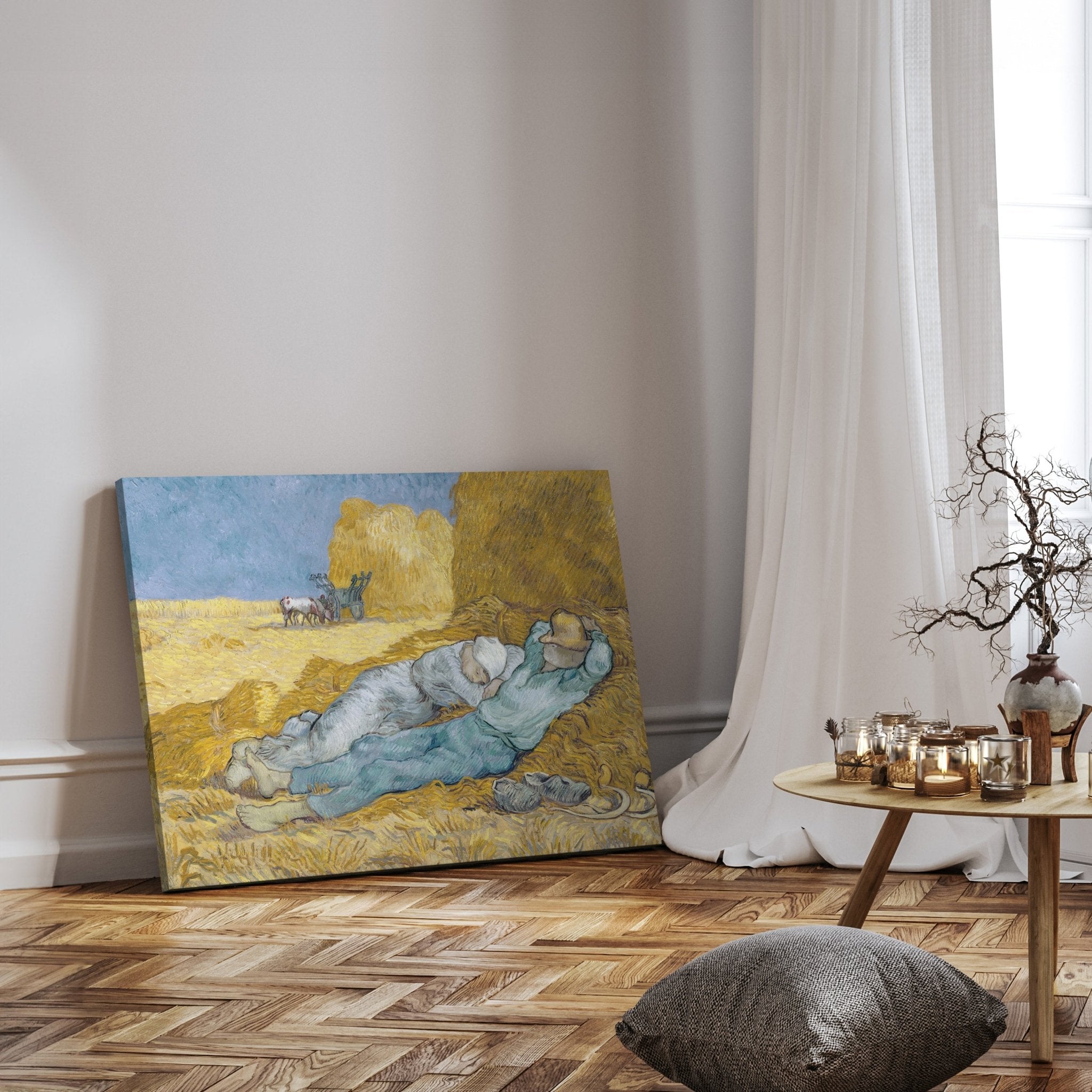 Leinwandbild Mittag oder Die Siesta, nach Millet, Vincent van Gogh M0875 kaufen - Bild 3 Leinwandbild Mittag oder Die Siesta, nach Millet, Vincent van Gogh M0875 kaufen - Bild 3