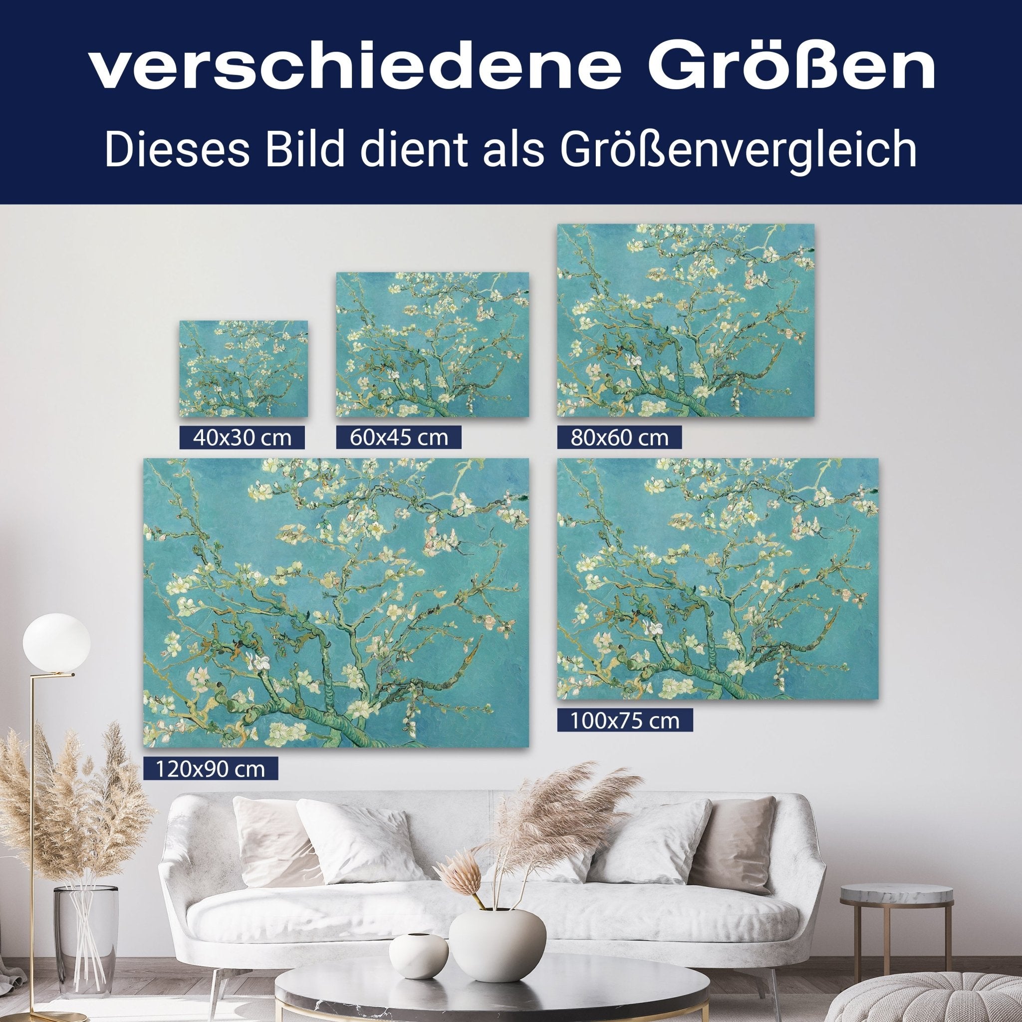 Leinwandbild Mandelblüte, Vincent van Gogh M0878 kaufen - Bild 8 Leinwandbild Mandelblüte, Vincent van Gogh M0878 kaufen - Bild 8