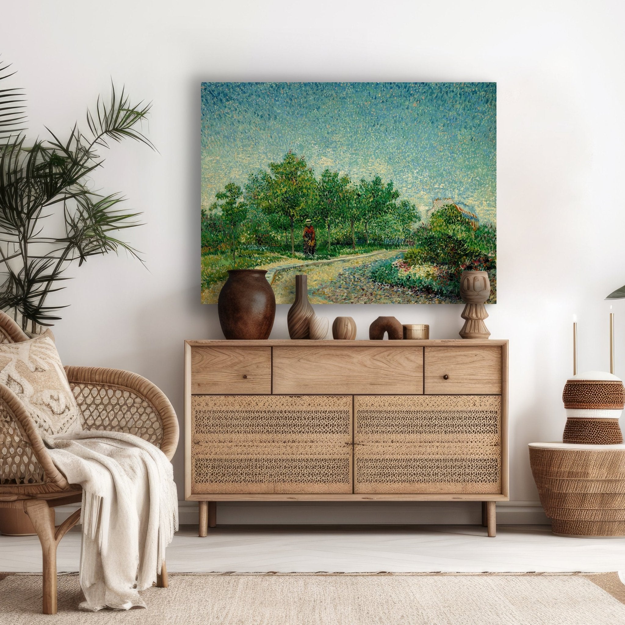 Leinwandbild Eine Ecke des Parc Voyer d'Argenson in Asnieres, Vincent van Gogh M0880 kaufen - Bild 2 Leinwandbild Eine Ecke des Parc Voyer d'Argenson in Asnieres, Vincent van Gogh M0880 kaufen - Bild 2