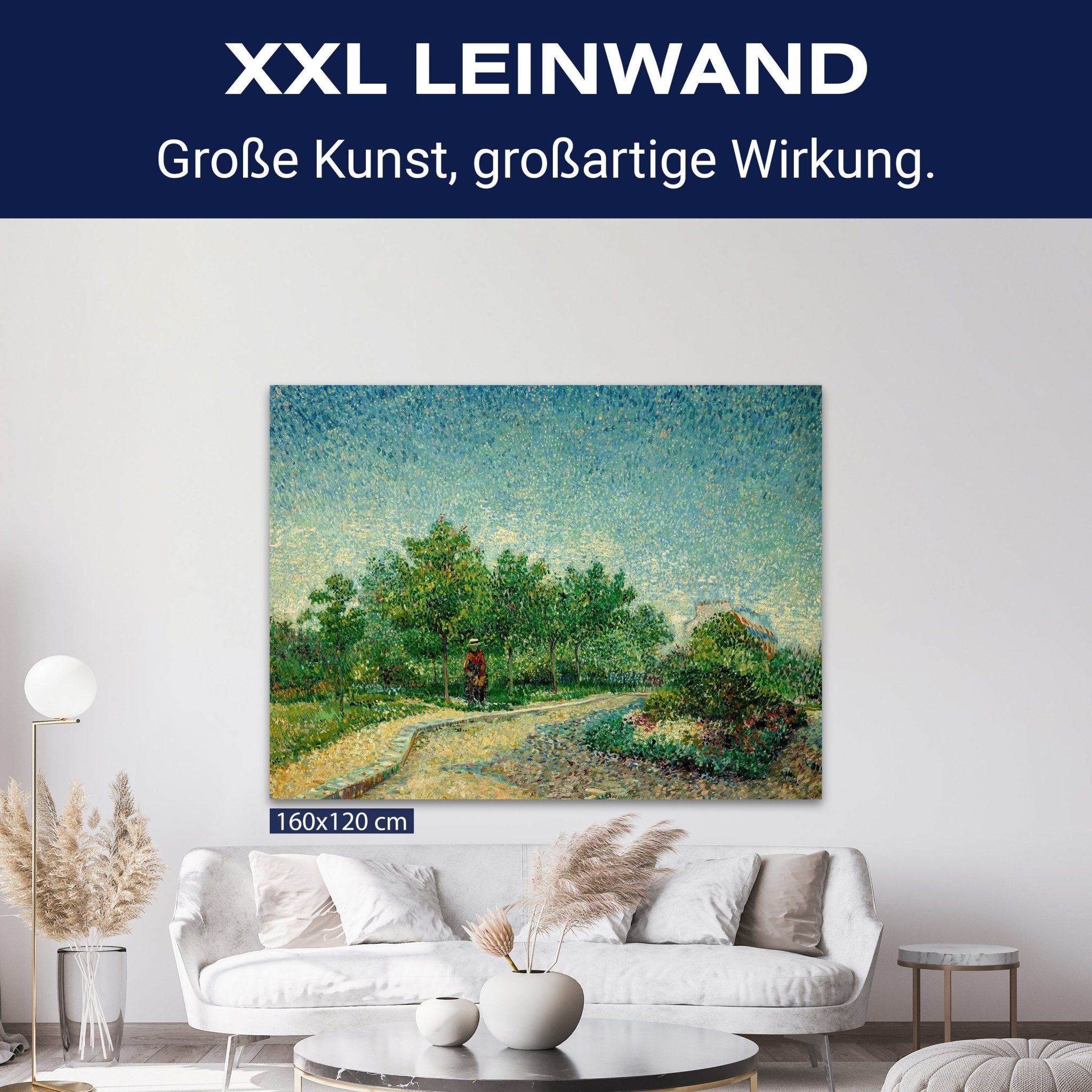 Leinwandbild Eine Ecke des Parc Voyer d'Argenson in Asnieres, Vincent van Gogh M0880 kaufen - Bild 9 Leinwandbild Eine Ecke des Parc Voyer d'Argenson in Asnieres, Vincent van Gogh M0880 kaufen - Bild 9