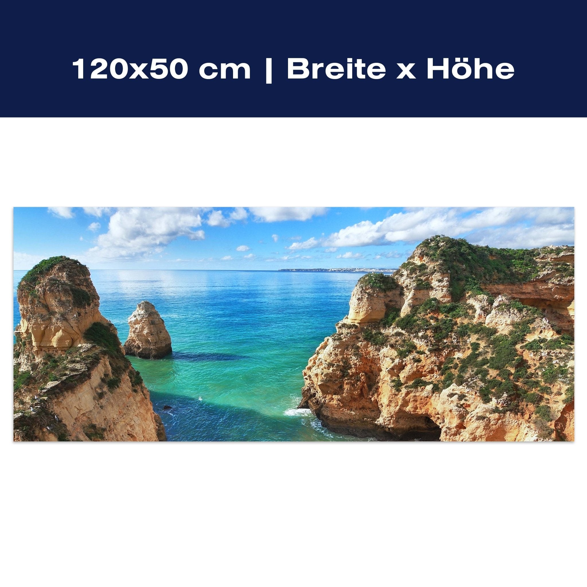 Leinwandbild Schöne Aussicht auf die Küste von Portugal M0882 Leinwandbild Schöne Aussicht auf die Küste von Portugal M0882