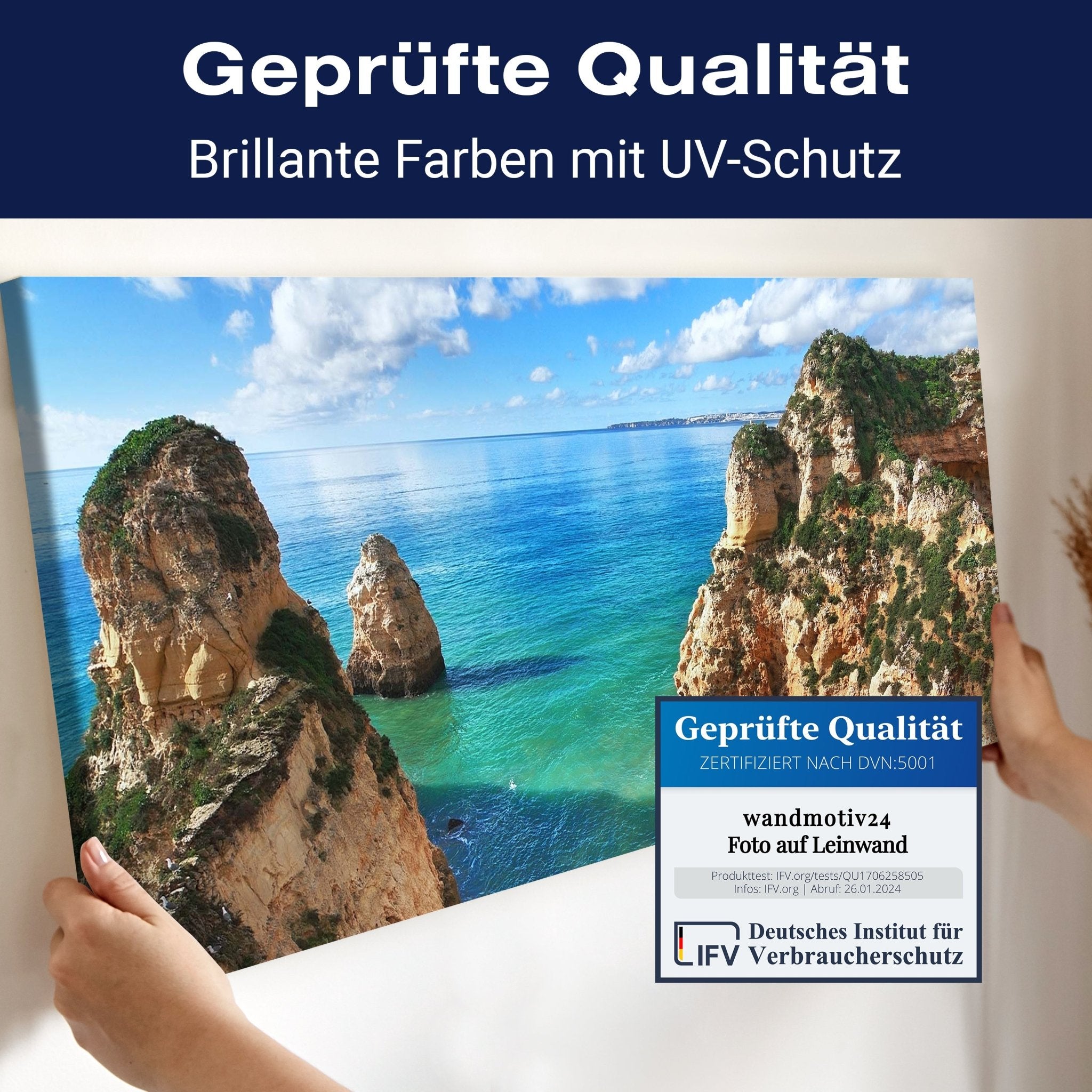 Leinwandbild Schöne Aussicht auf die Küste von Portugal M0882 kaufen - Bild 4 Leinwandbild Schöne Aussicht auf die Küste von Portugal M0882 kaufen - Bild 4