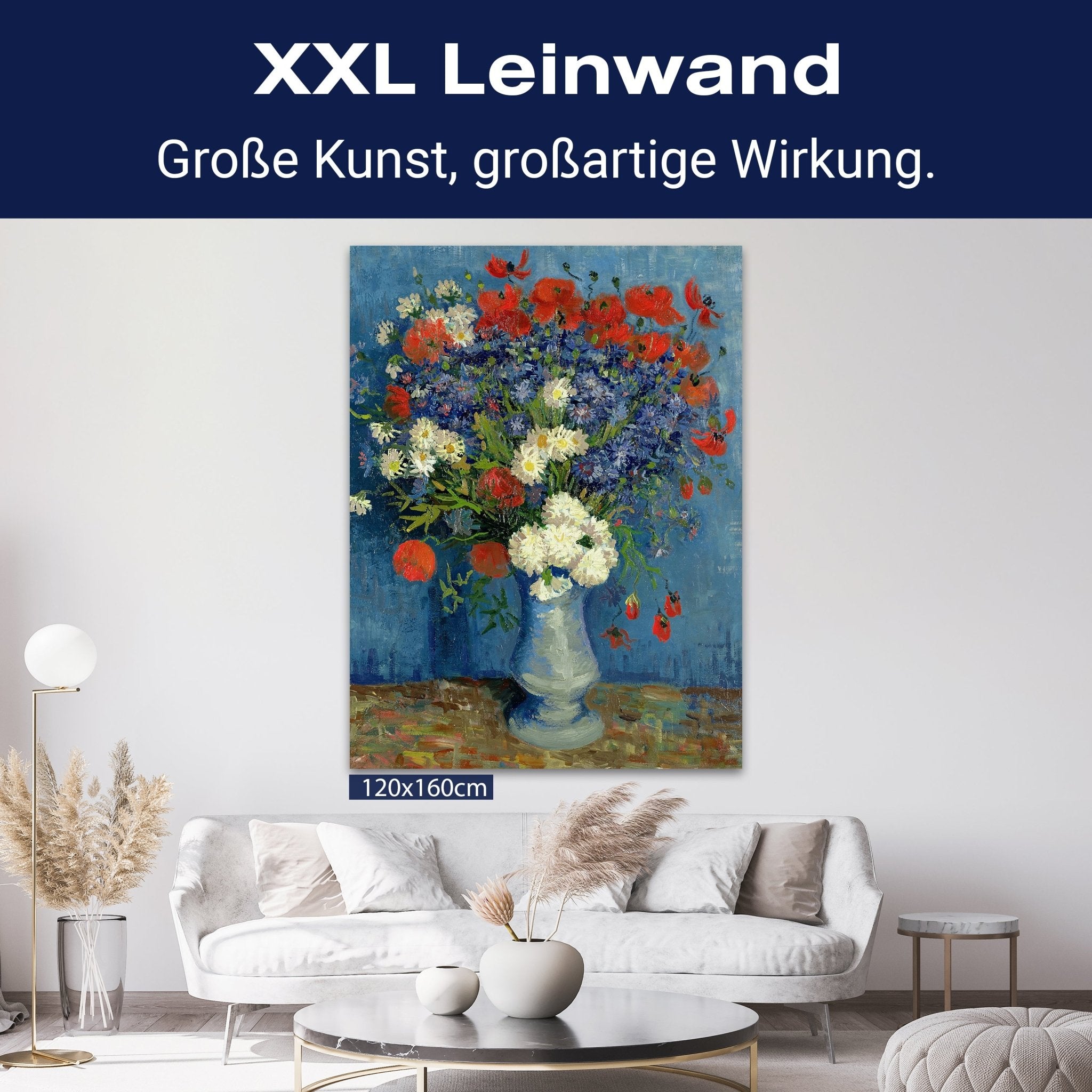 Leinwandbild Kornblumen, Vincent Van Gogh M0882 kaufen - Bild 9 Leinwandbild Kornblumen, Vincent Van Gogh M0882 kaufen - Bild 9