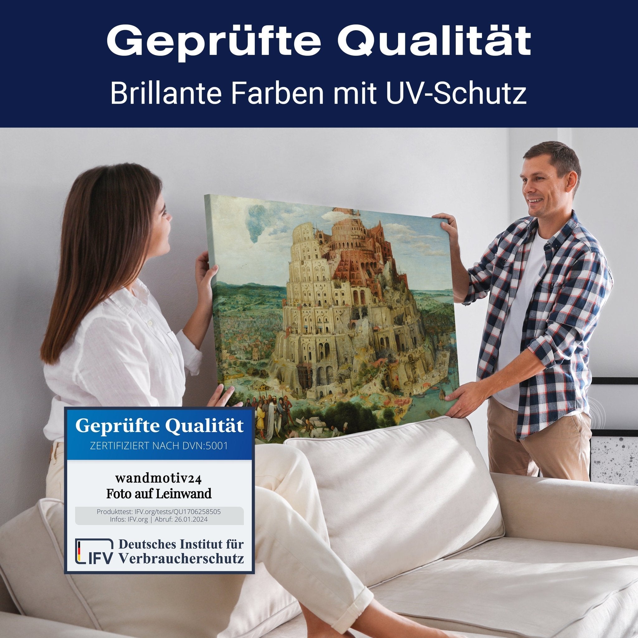 Leinwandbild Turm zu Babel - Pieter the Elder Bruegel M0887 kaufen - Bild 4 Leinwandbild Turm zu Babel - Pieter the Elder Bruegel M0887 kaufen - Bild 4