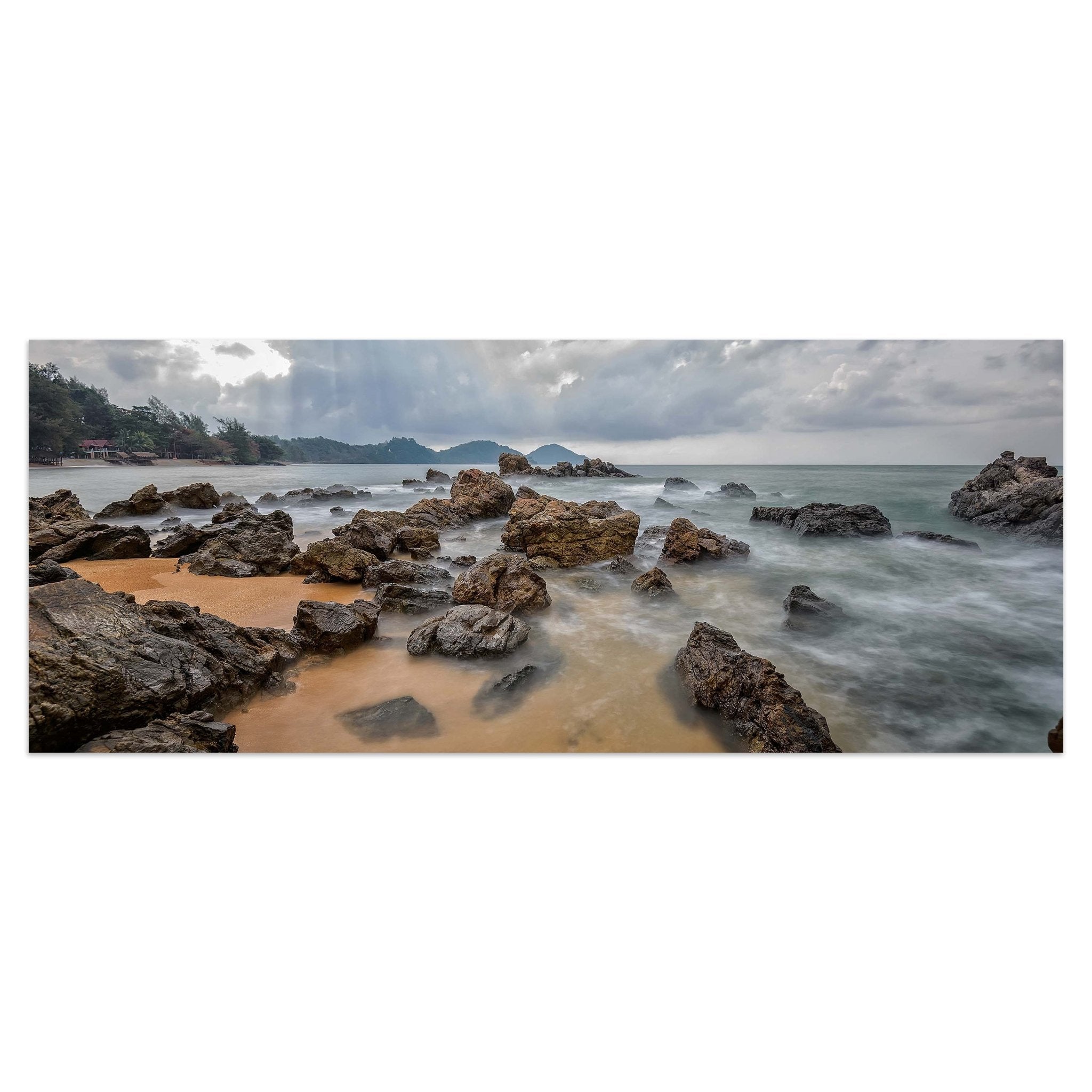 Leinwandbild Schöne Seenlandschaft mit Felsen M0888 kaufen - Bild 1 Leinwandbild Schöne Seenlandschaft mit Felsen M0888 kaufen - Bild 1