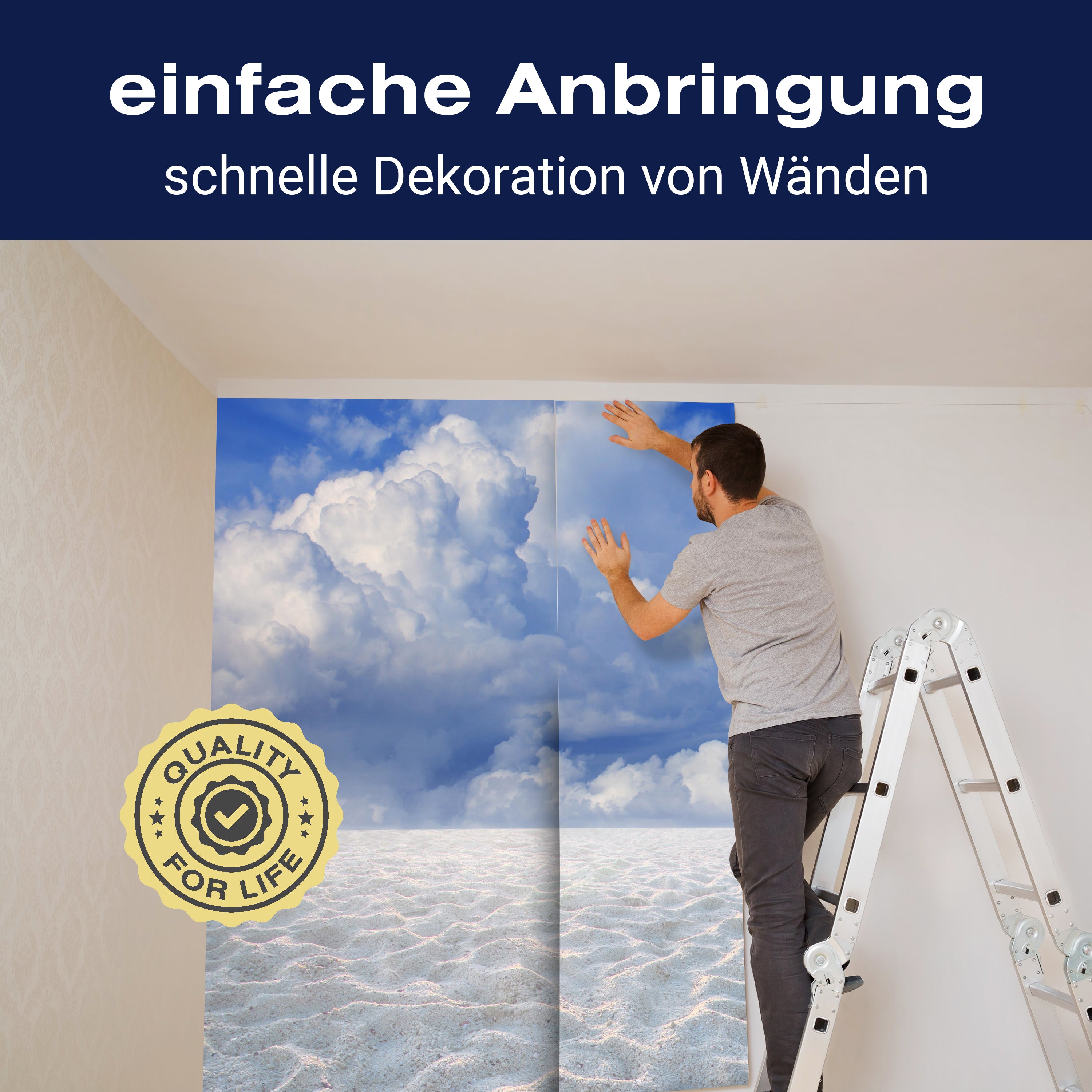 Fototapete Sand Landschaft mit einem blauen Himmel M0891 - Bild 3 Fototapete Sand Landschaft mit einem blauen Himmel M0891 - Bild 3