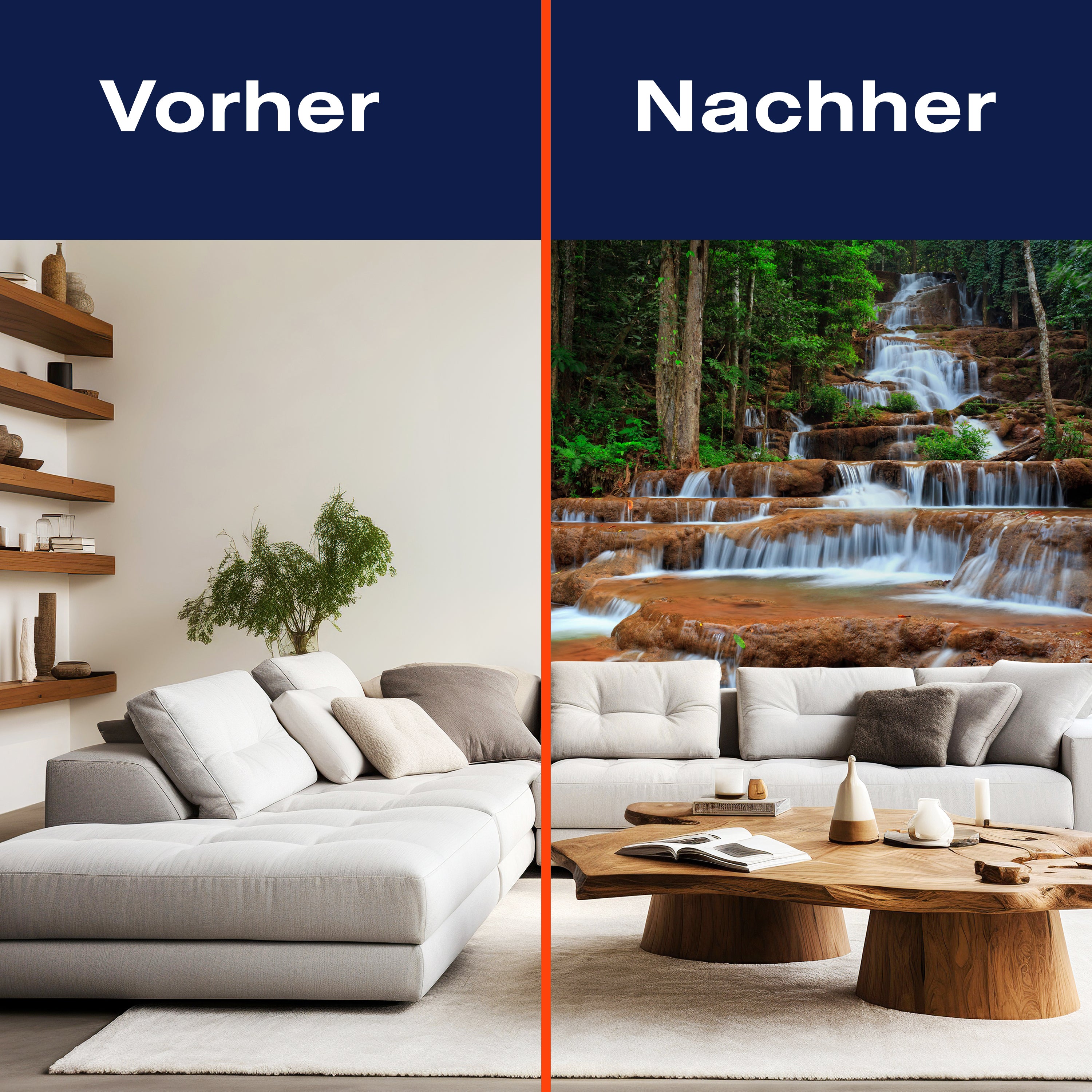 Fototapete Wasserfall im Wald, Thailand M0894 - Bild 9 Fototapete Wasserfall im Wald, Thailand M0894 - Bild 9