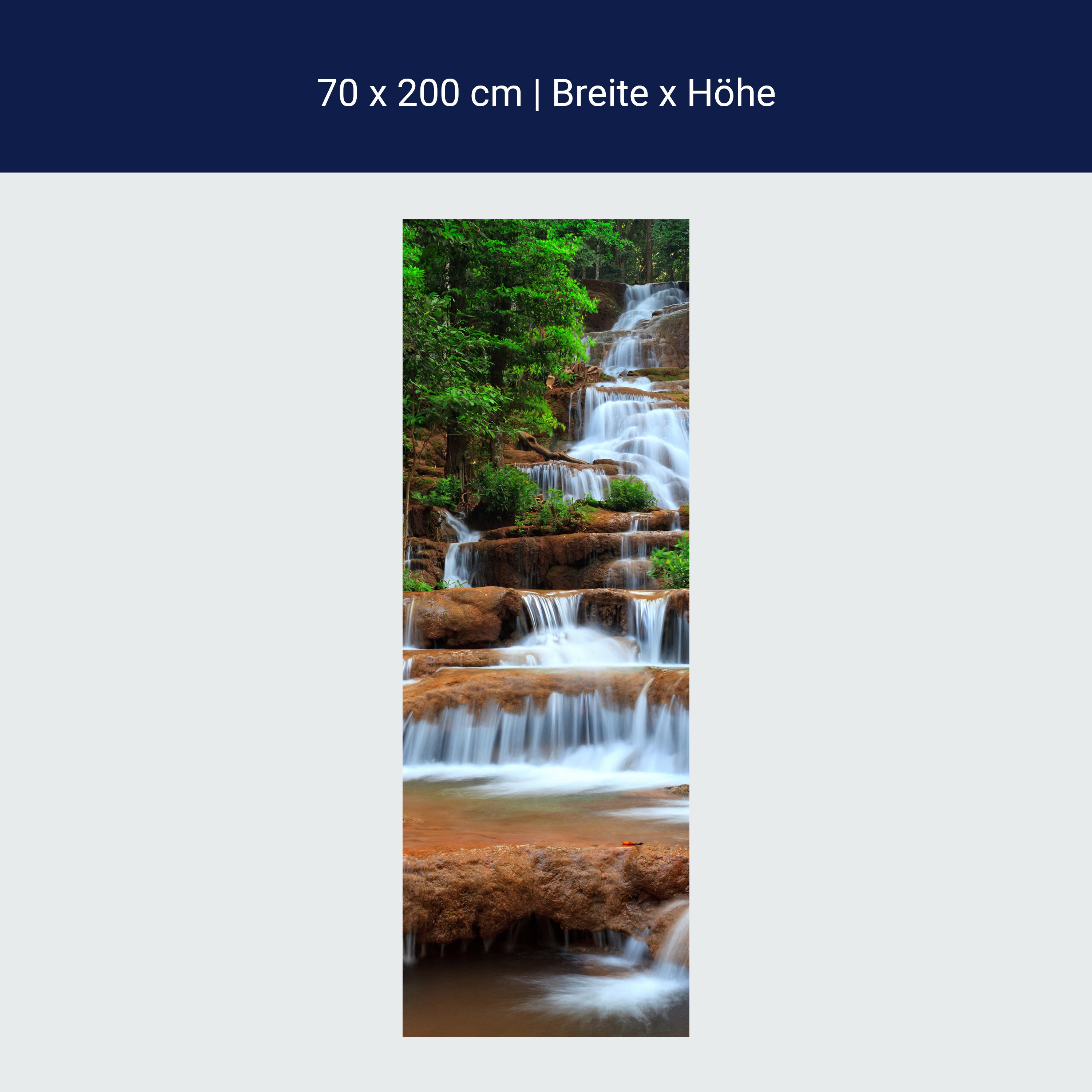 Türtapete Wasserfall im Wald.Thailand M0894 Türtapete Wasserfall im Wald.Thailand M0894