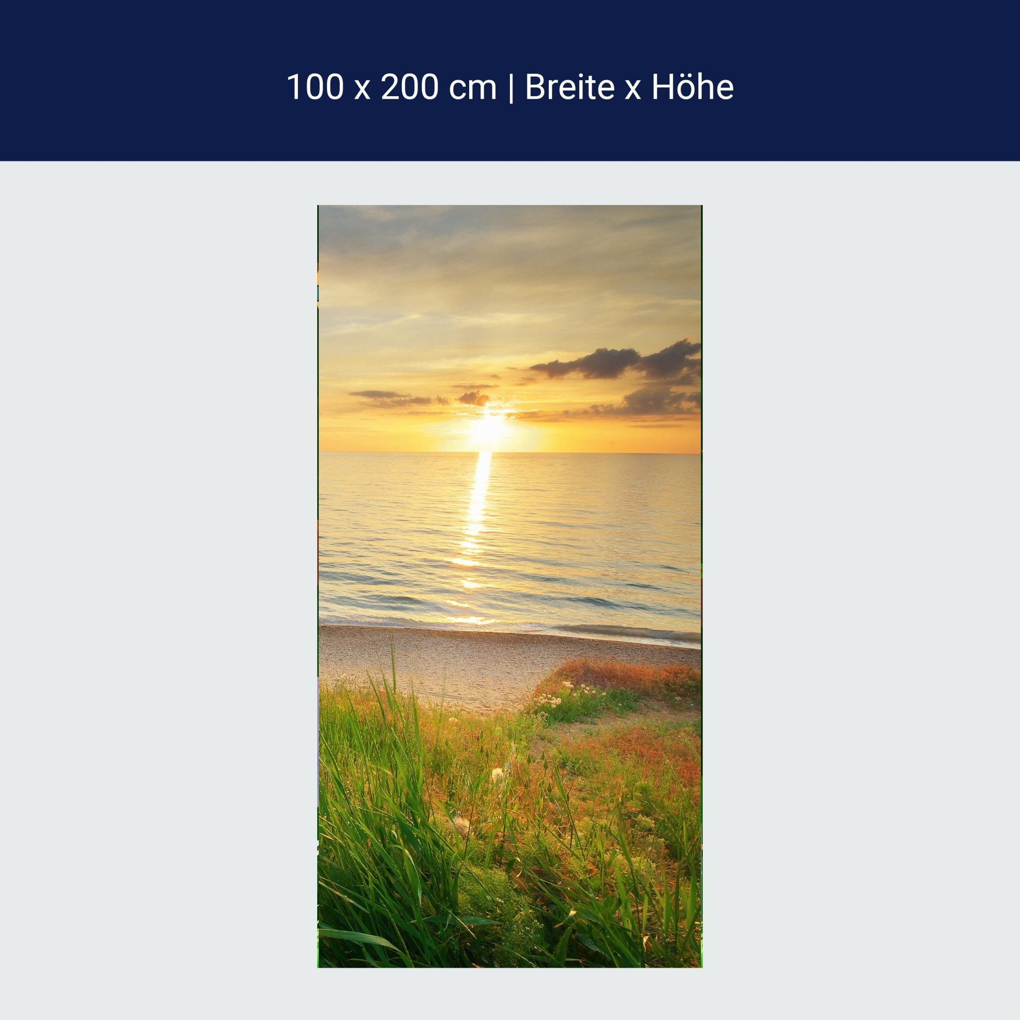 Türtapete Sonnenuntergang an der Küste M0913 Türtapete Sonnenuntergang an der Küste M0913