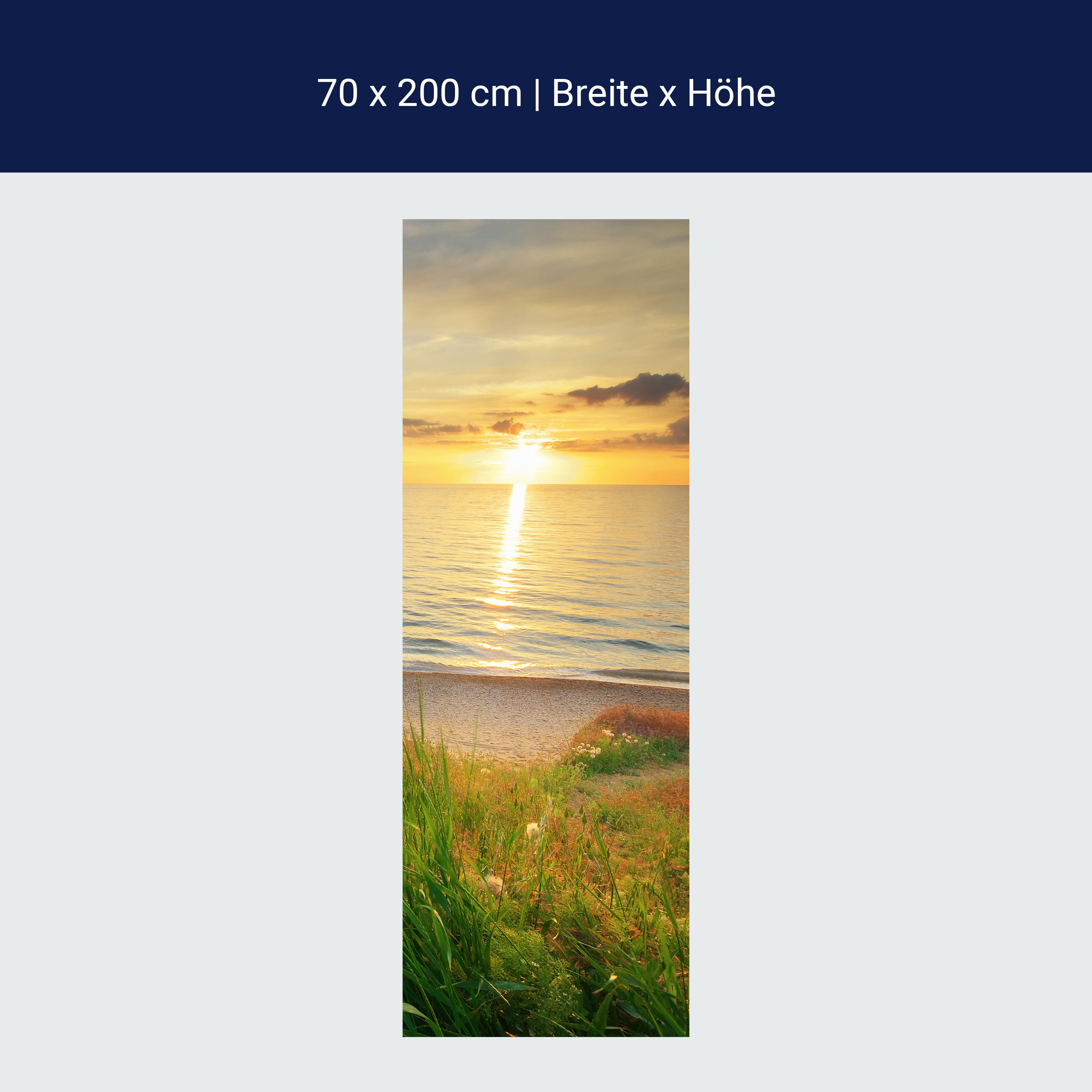 Türtapete Sonnenuntergang an der Küste M0913 Türtapete Sonnenuntergang an der Küste M0913