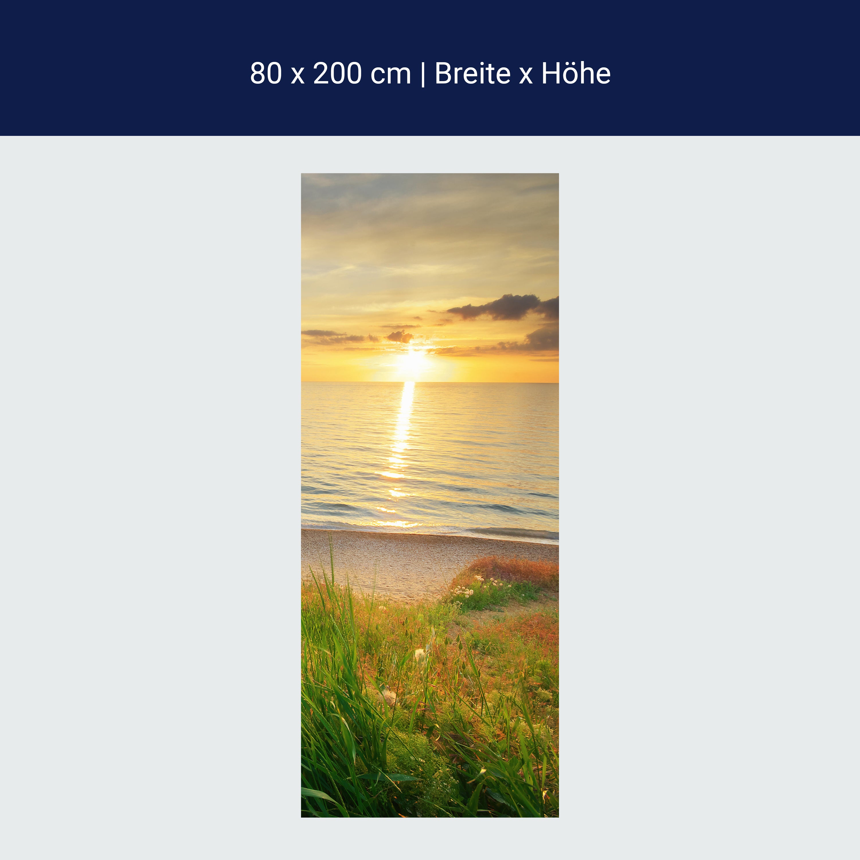 Türtapete Sonnenuntergang an der Küste M0913 Türtapete Sonnenuntergang an der Küste M0913