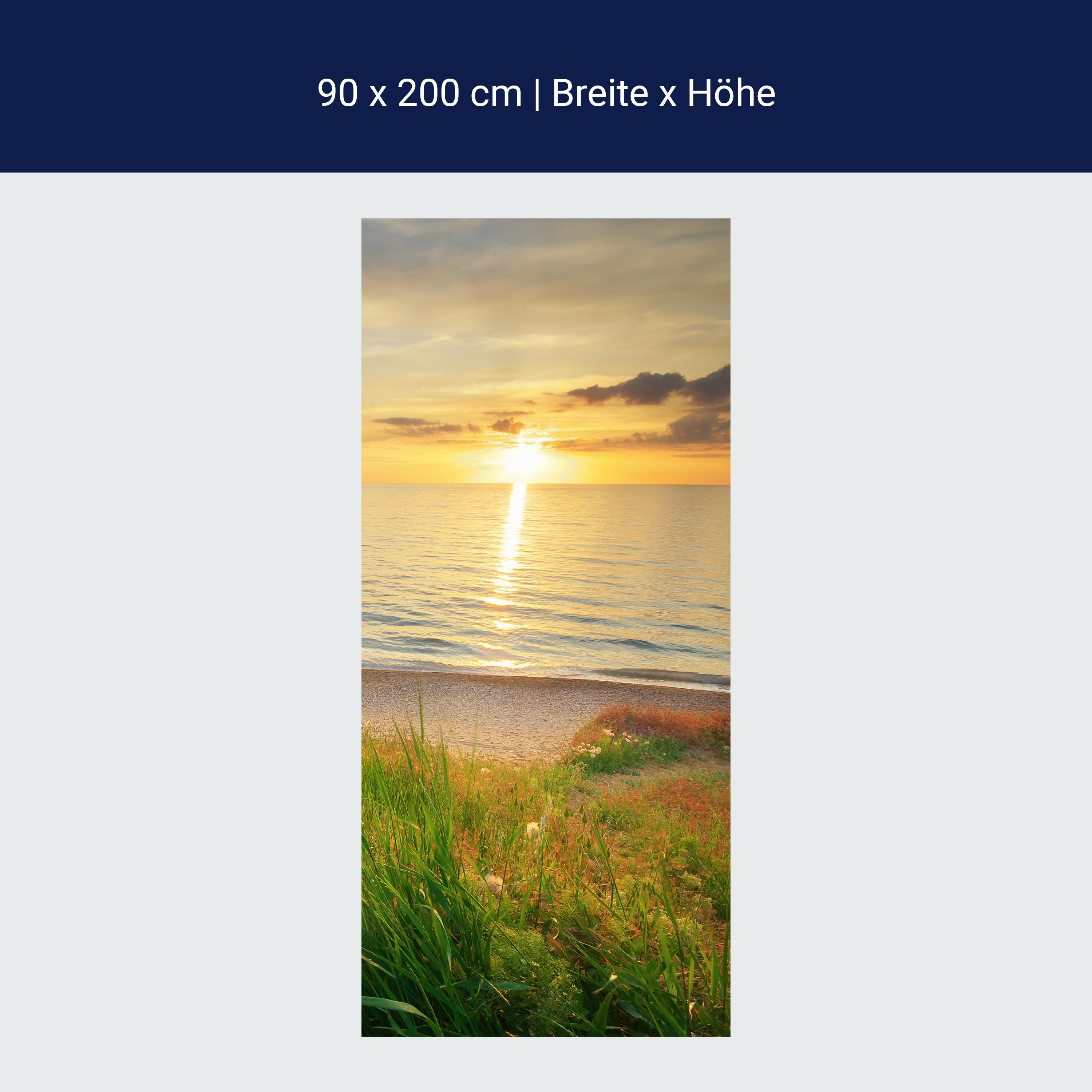 Türtapete Sonnenuntergang an der Küste M0913 Türtapete Sonnenuntergang an der Küste M0913