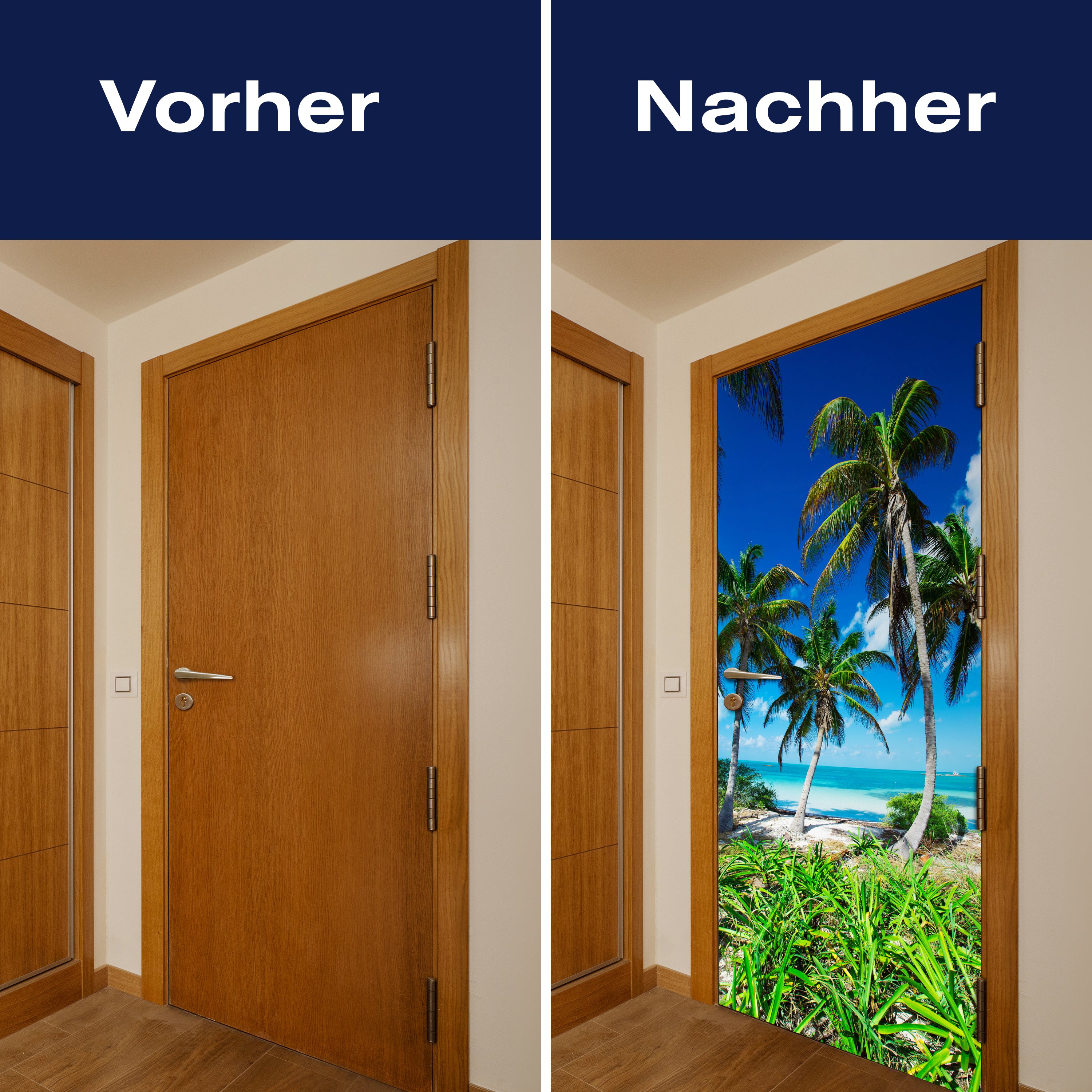 Türtapete Palmen an einem tropischen Strand M0914 - Bild 10 Türtapete Palmen an einem tropischen Strand M0914 - Bild 10